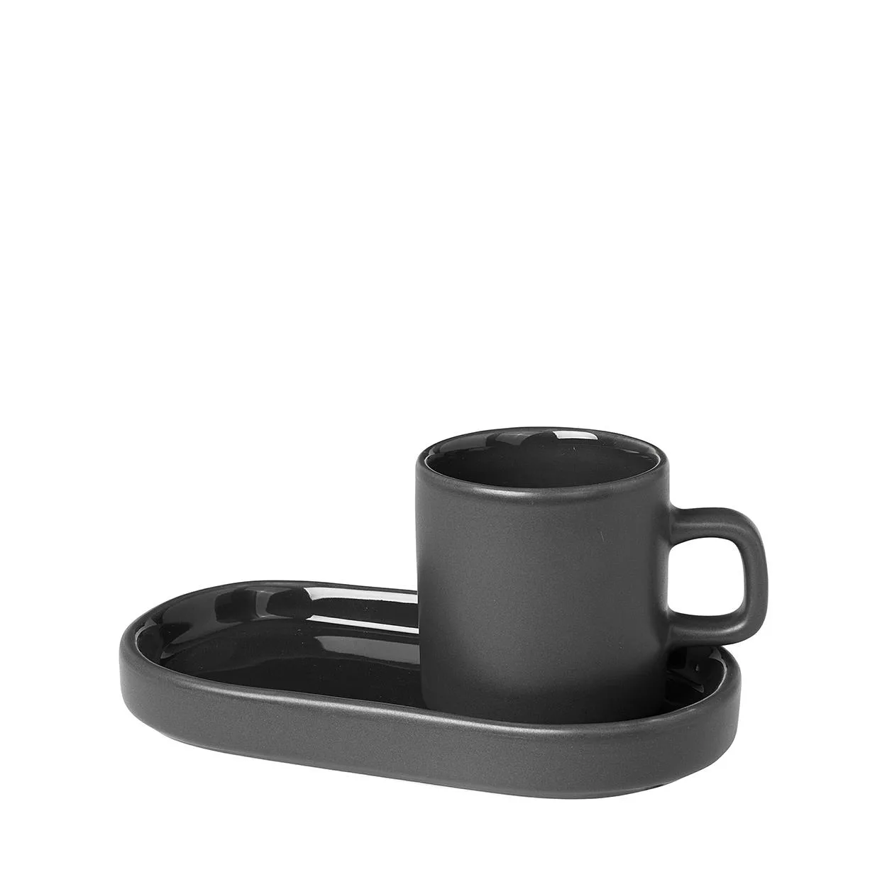 Blomus Pilar - Espresso Cups w/Tray Set Of 2 - Agave