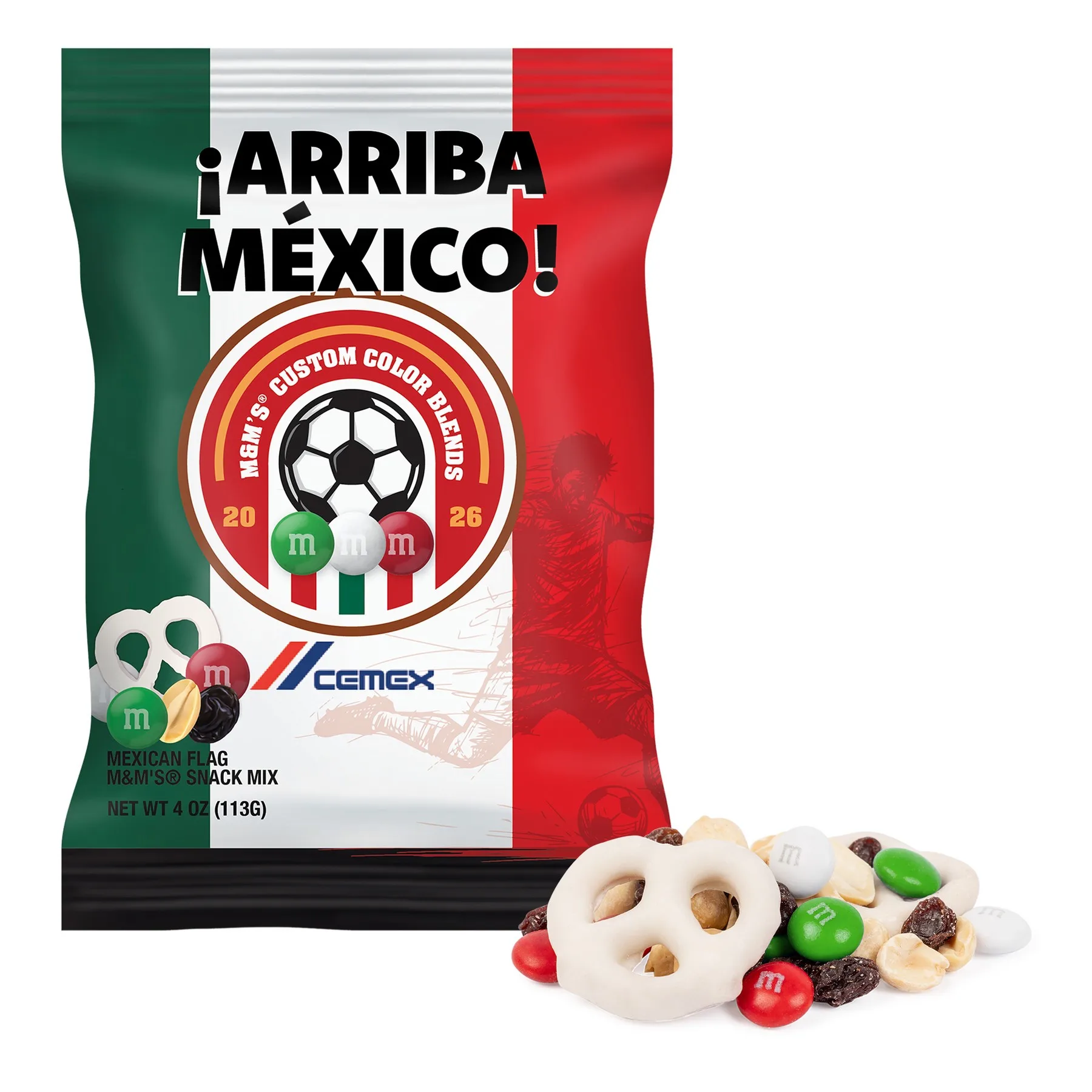 Soccer M&M'S Snack Mix - 4 oz Digibag view 5