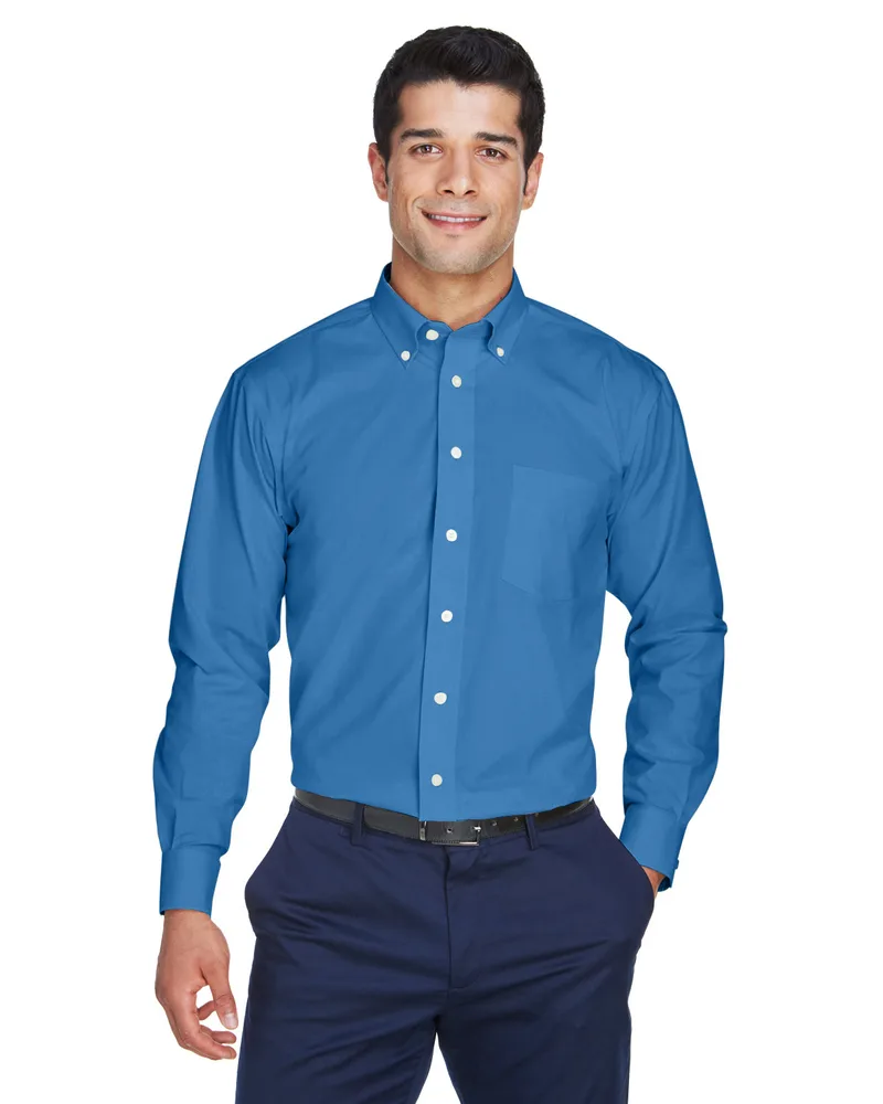Devon and Jones® Men's Crown Collection® Oxford Long Sleeve Woven Dress Shirt