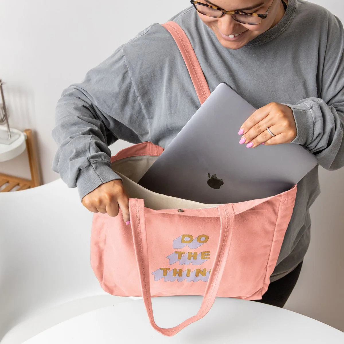 Peach Pink Logo Lifestyle