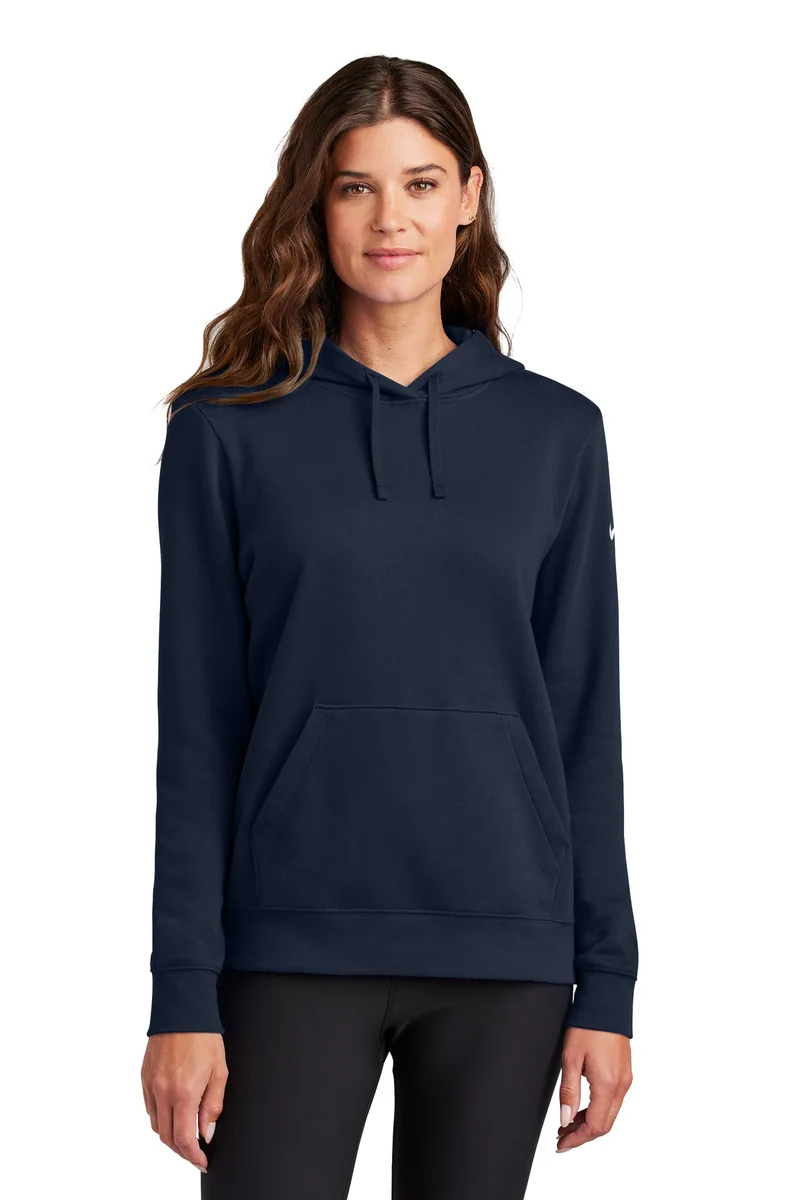 Nike Women's Club Fleece Sleeve Swoosh Pullover Hoodie view 5