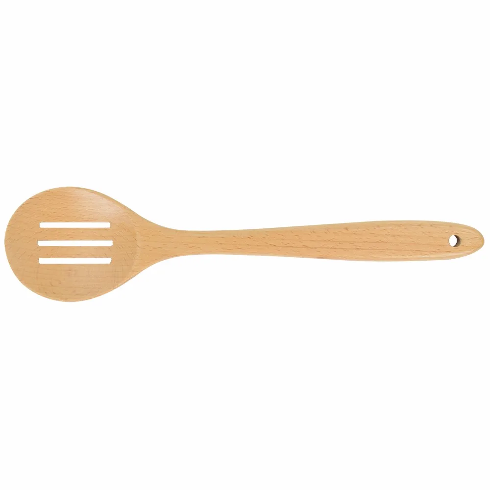 Beechwood Slotted Spoon view 2