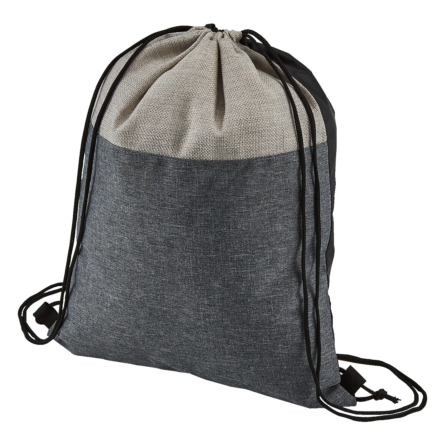 Heathered N' Jute Drawstring Backpack view 2