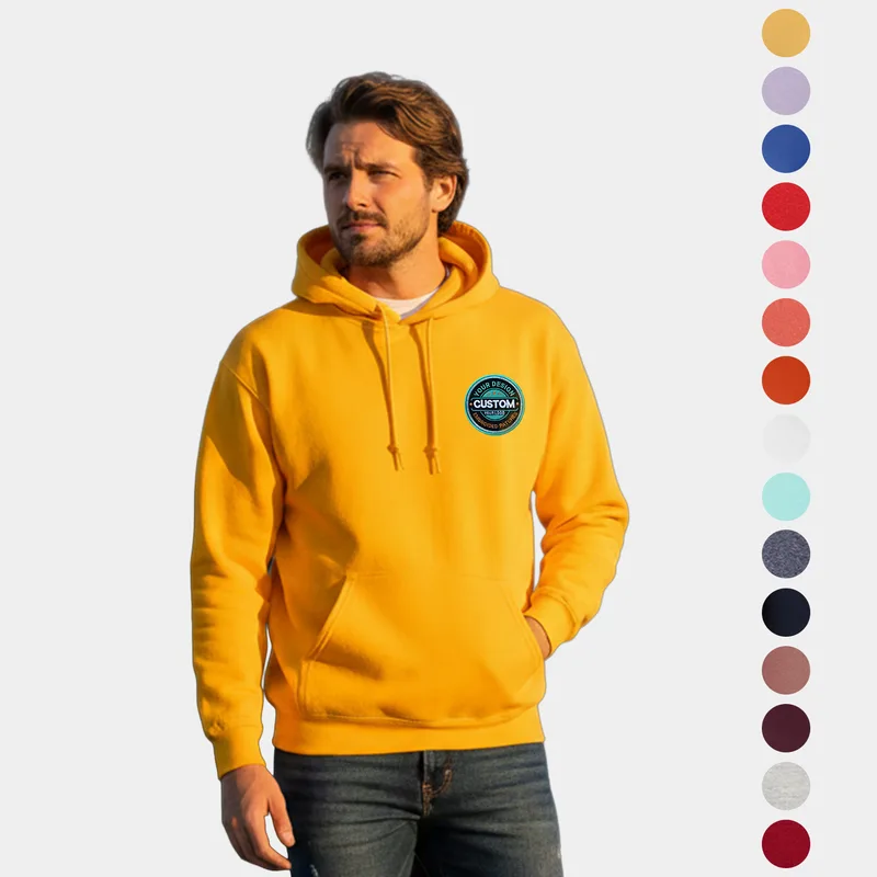 Fundamental Fleece Pullover Hoodie with Pouch Pocket