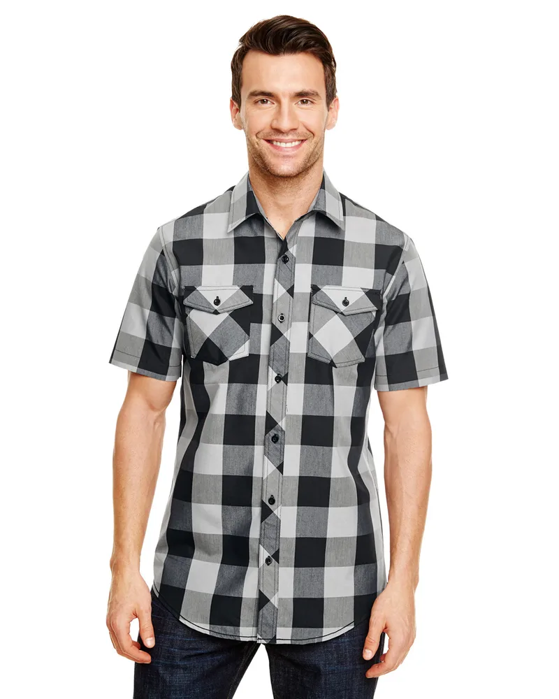Burnside Men's Buffalo Plaid Woven Shirt view 2