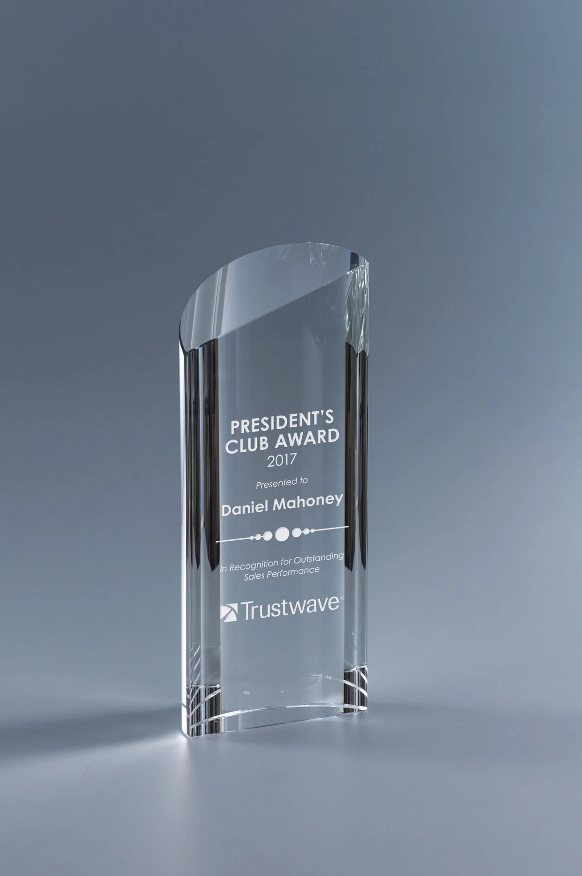 5.5" Strata Crystal Award view 2