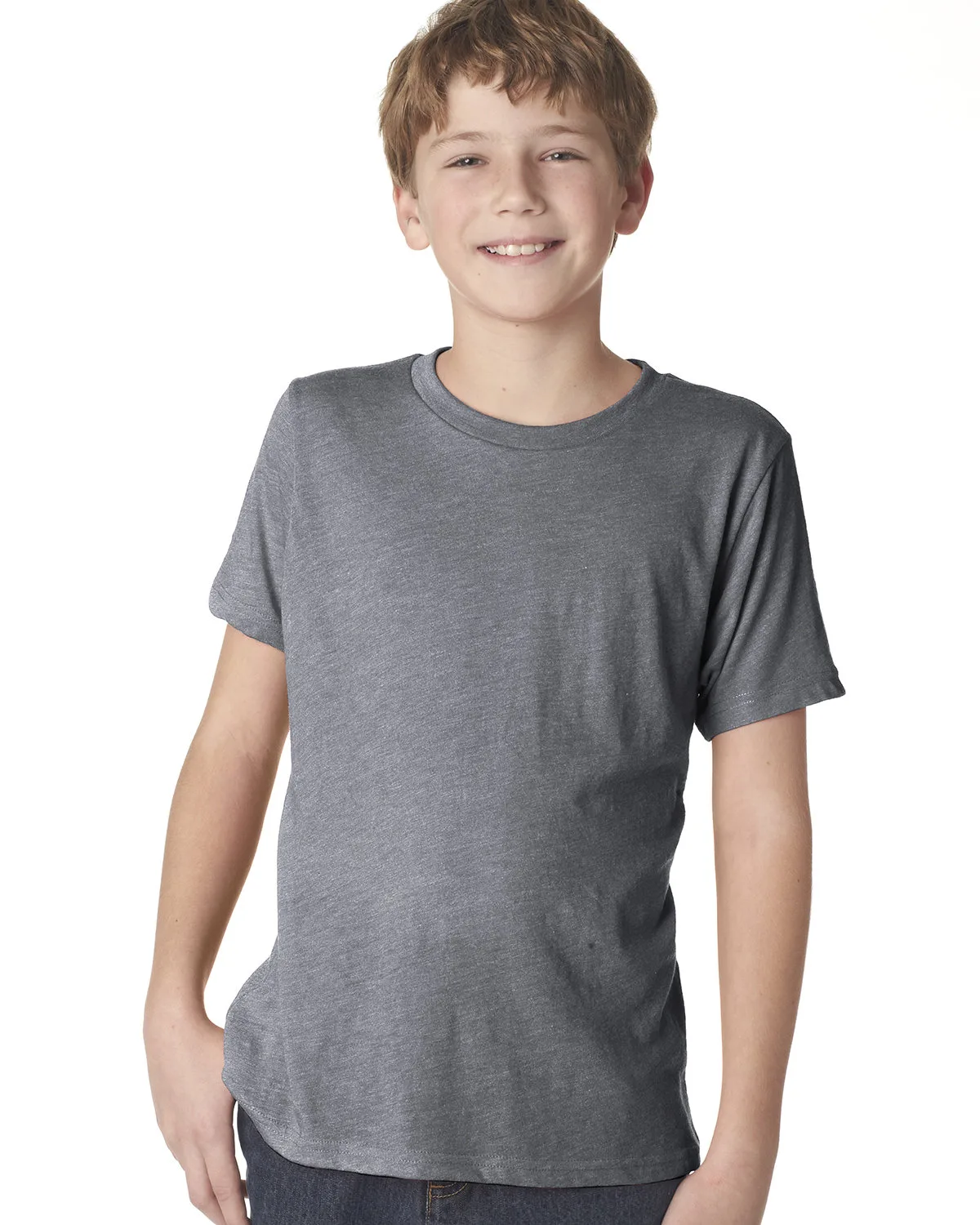 NEXT LEVEL APPAREL Youth Triblend Crew view 3