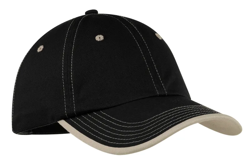 Port Authority® Vintage Washed Contrast Stitch Cap.