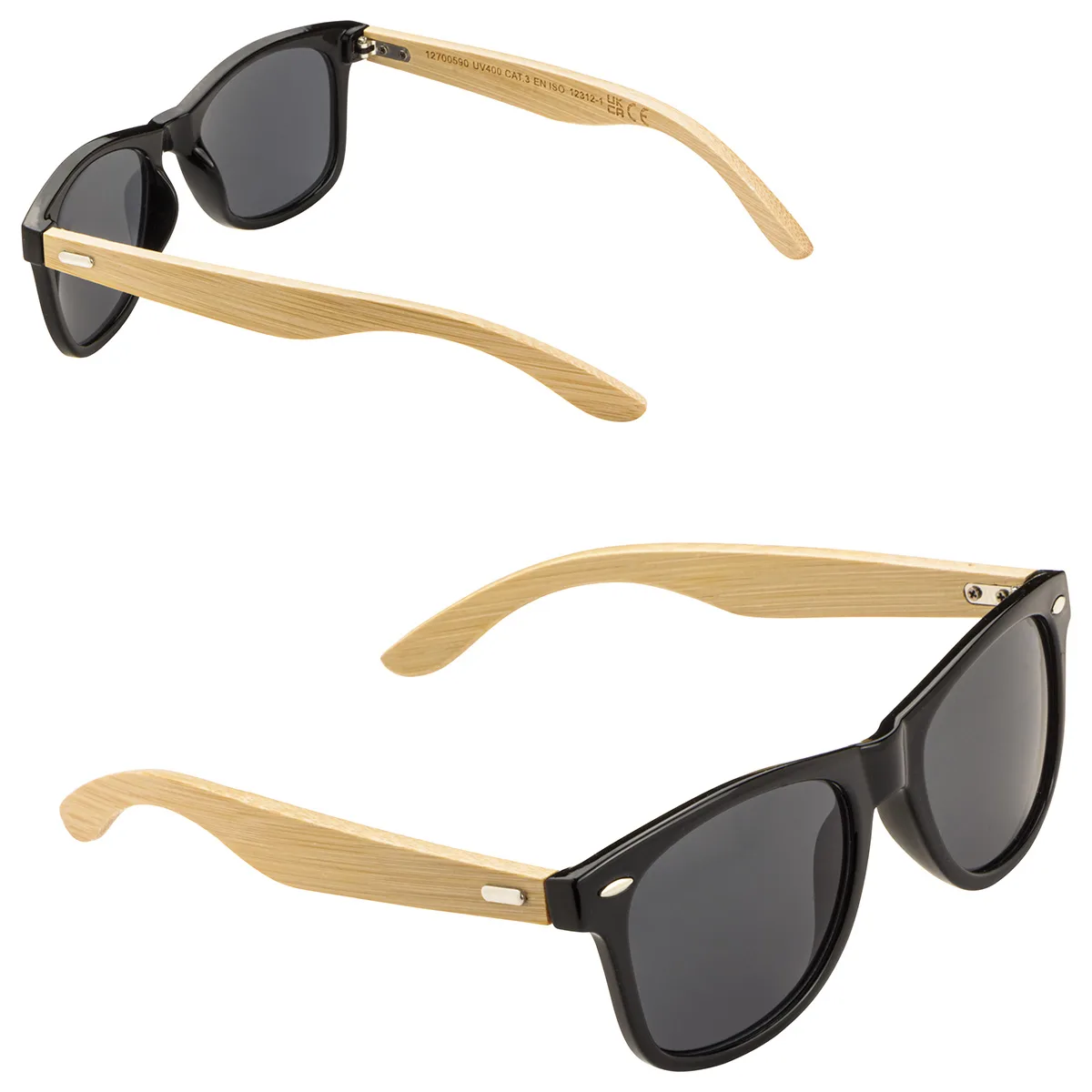Bamboo Recycled Polycarbonate UV400 Sunglasses view 2