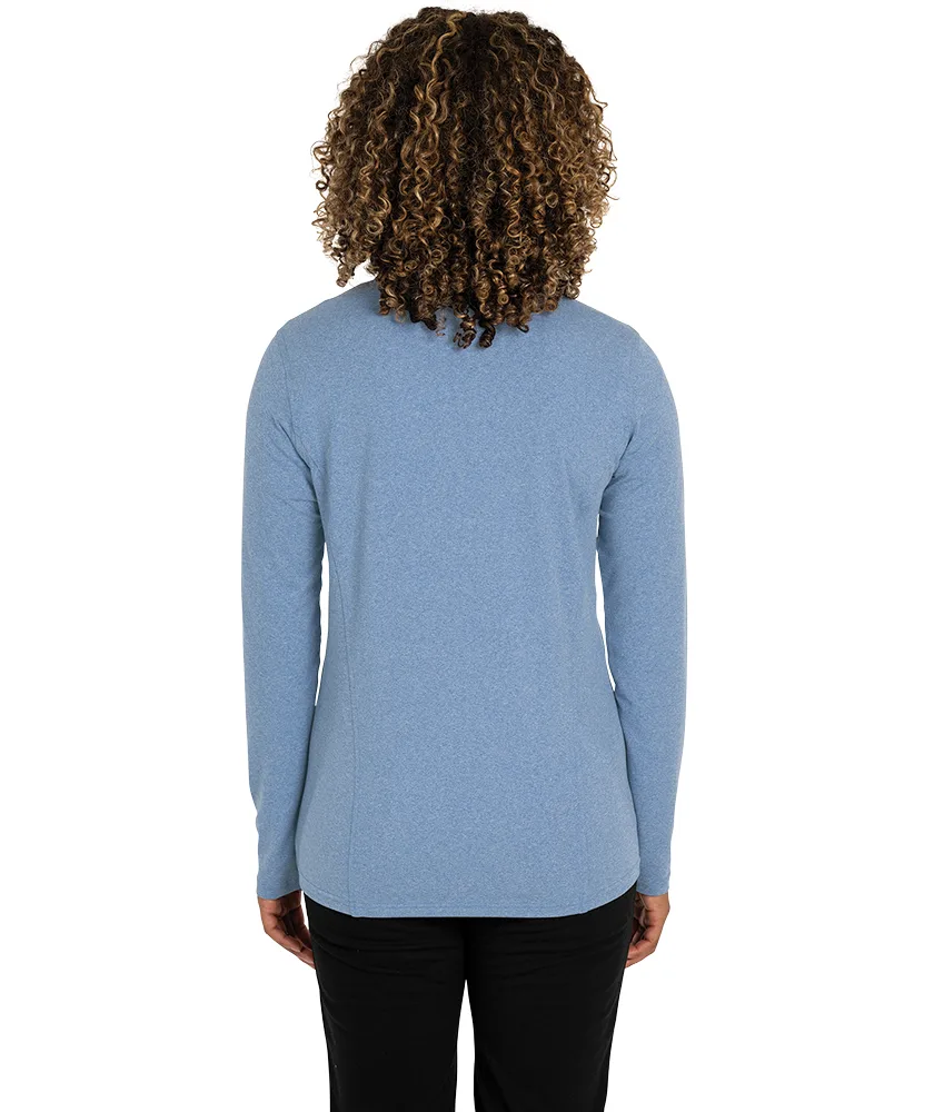 Light Royal Heather Blue Blank Back