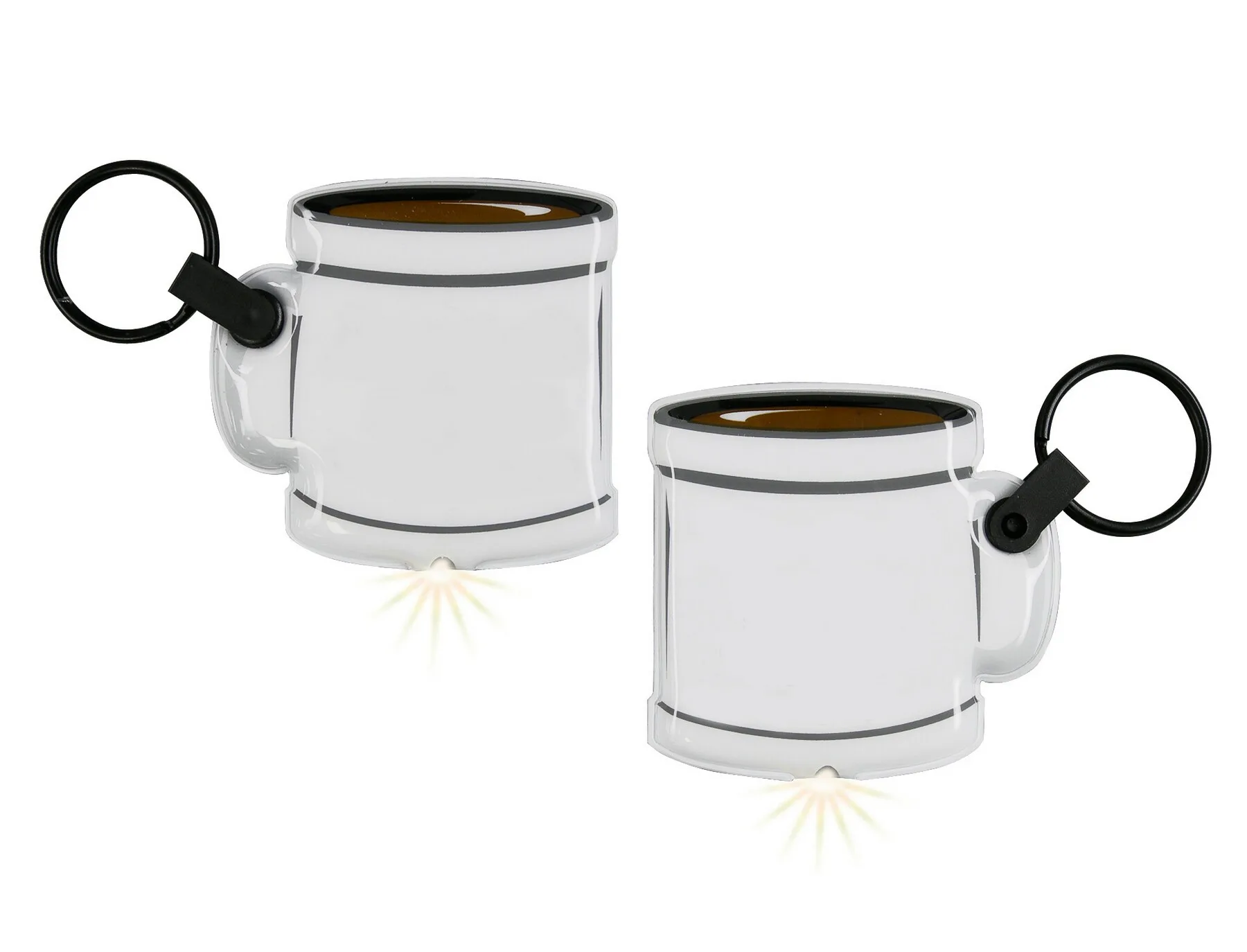 ShapeLights™ Color-A-Shape Key Ring Flashlight (Coffee Cup) view 2