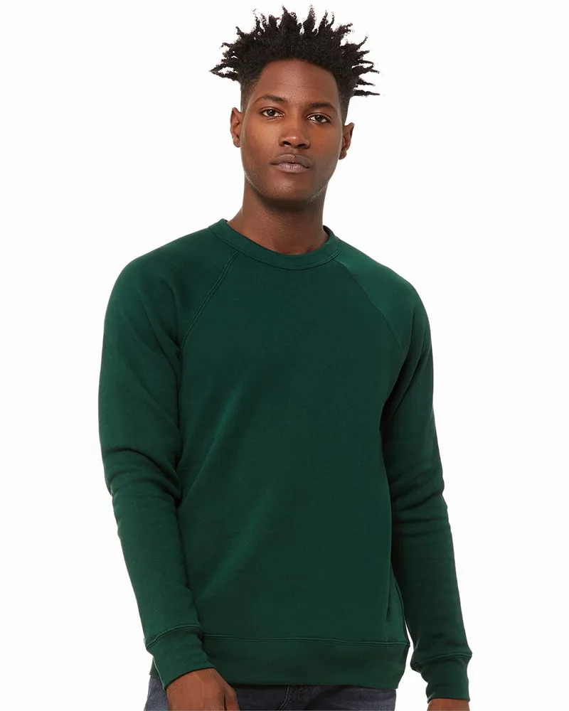 Bella+Canvas® Unisex Sponge Fleece Raglan Crewneck Sweatshirt