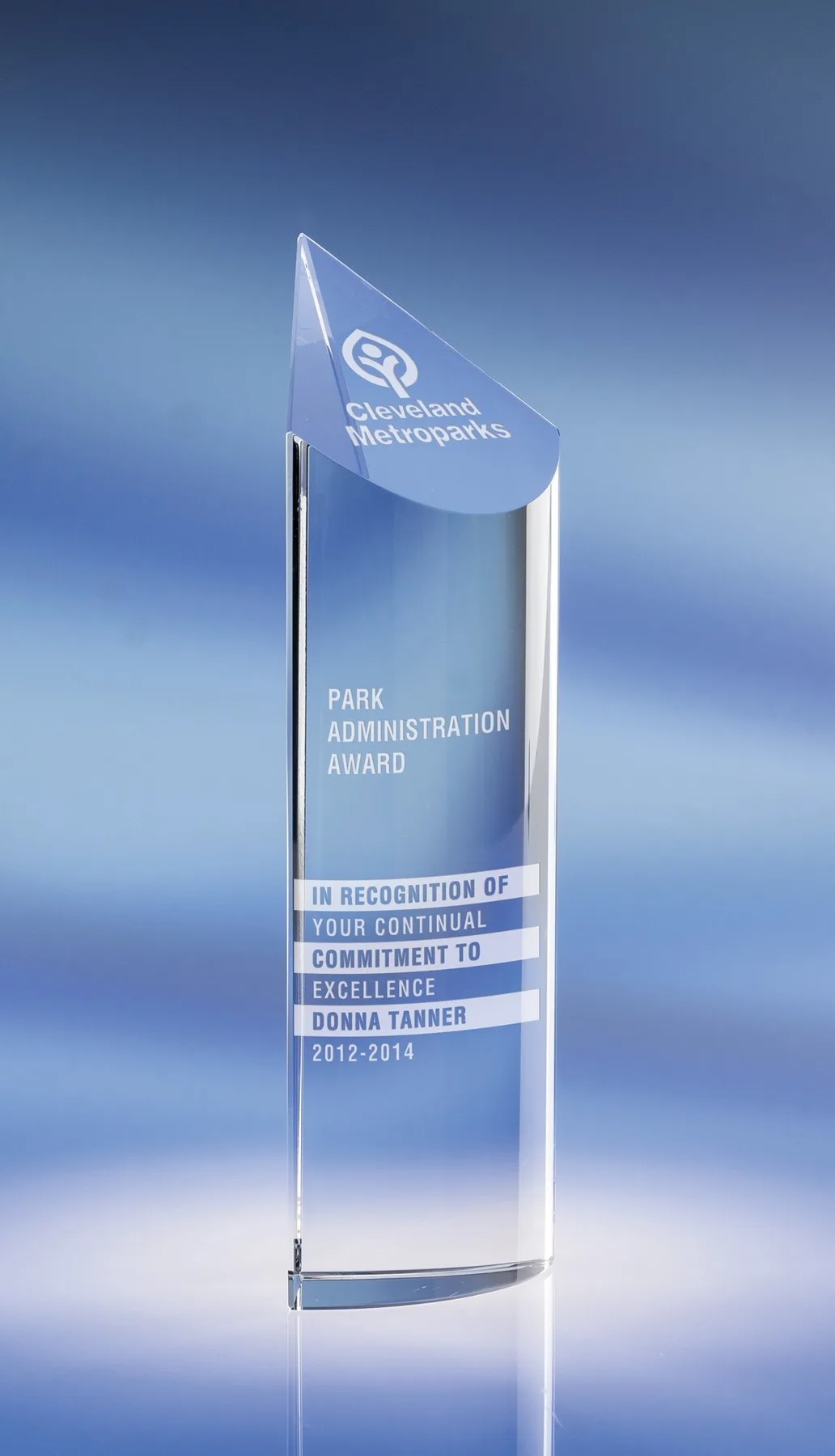 7.5" Scope Crystal Award view 2
