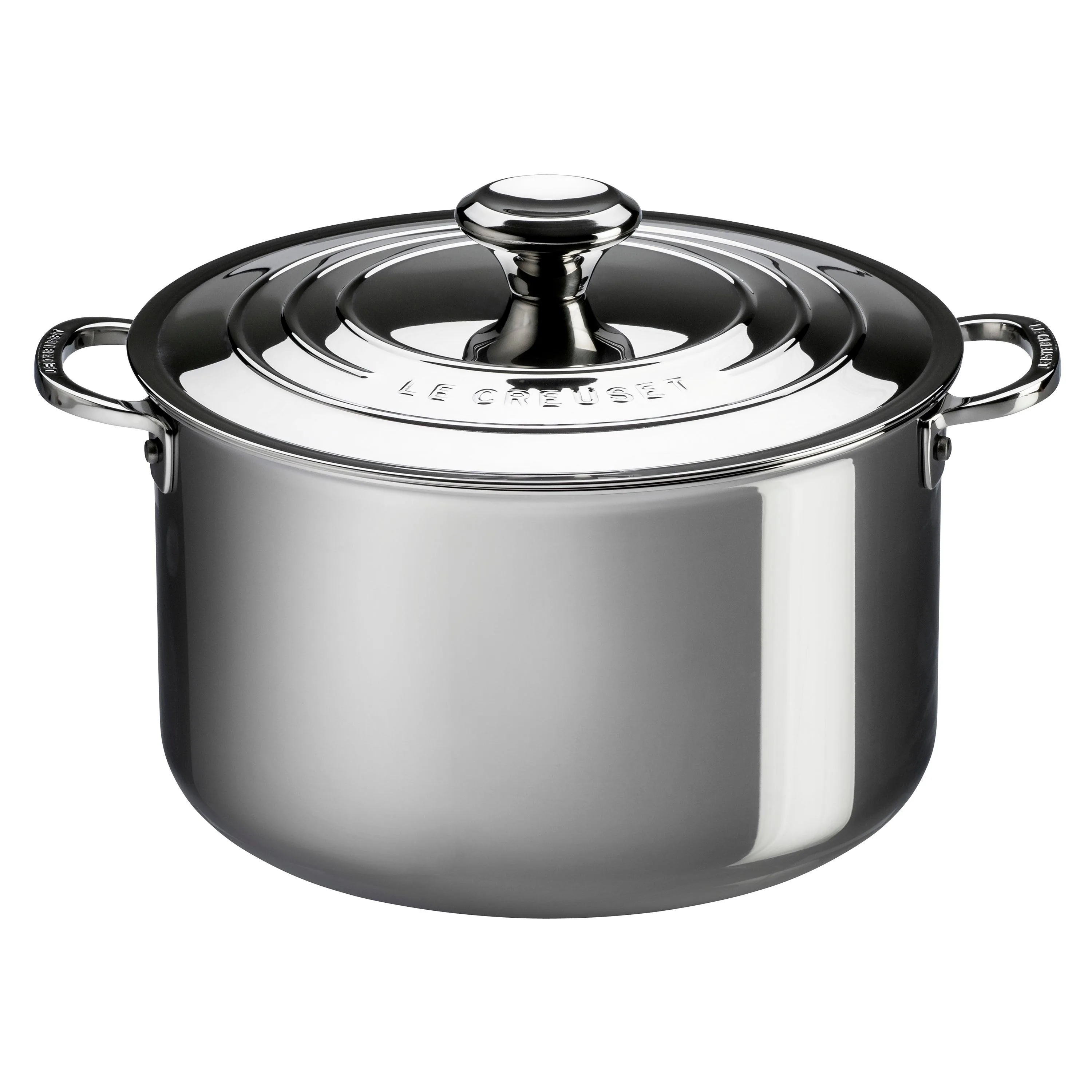 Le Creuset 7Qt Signature Stainless Steel Stockpot W/ Lid