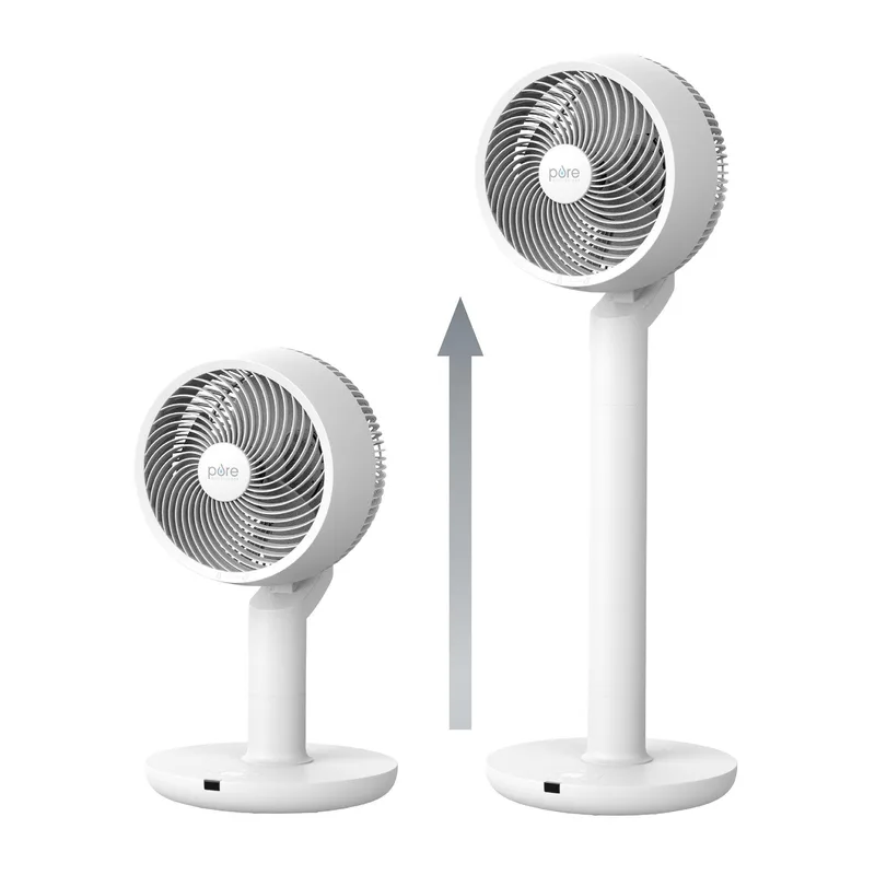 Pure Enrichment 2-In-1 Circulating Floor & Desk Fan