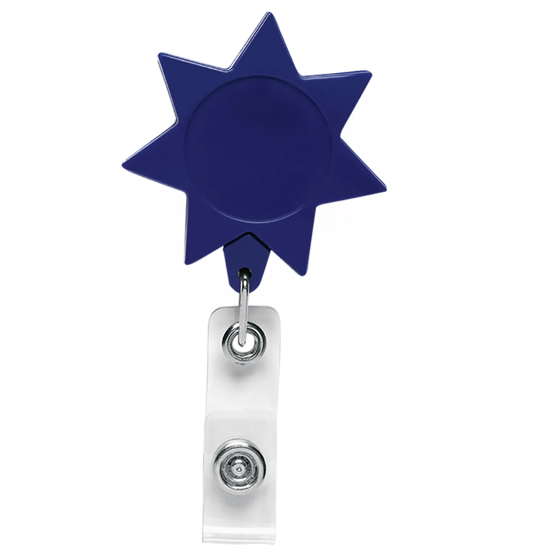 7 Point Star Retractable Badge Reel view 2