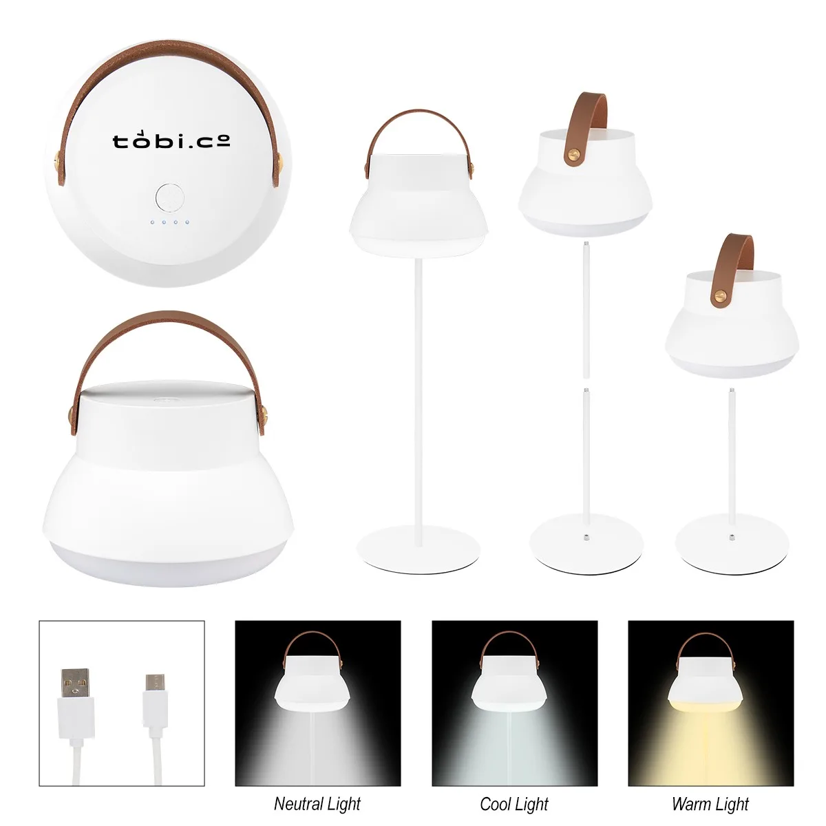Rechargeable Lamp With Removeable Lantern Top view 2