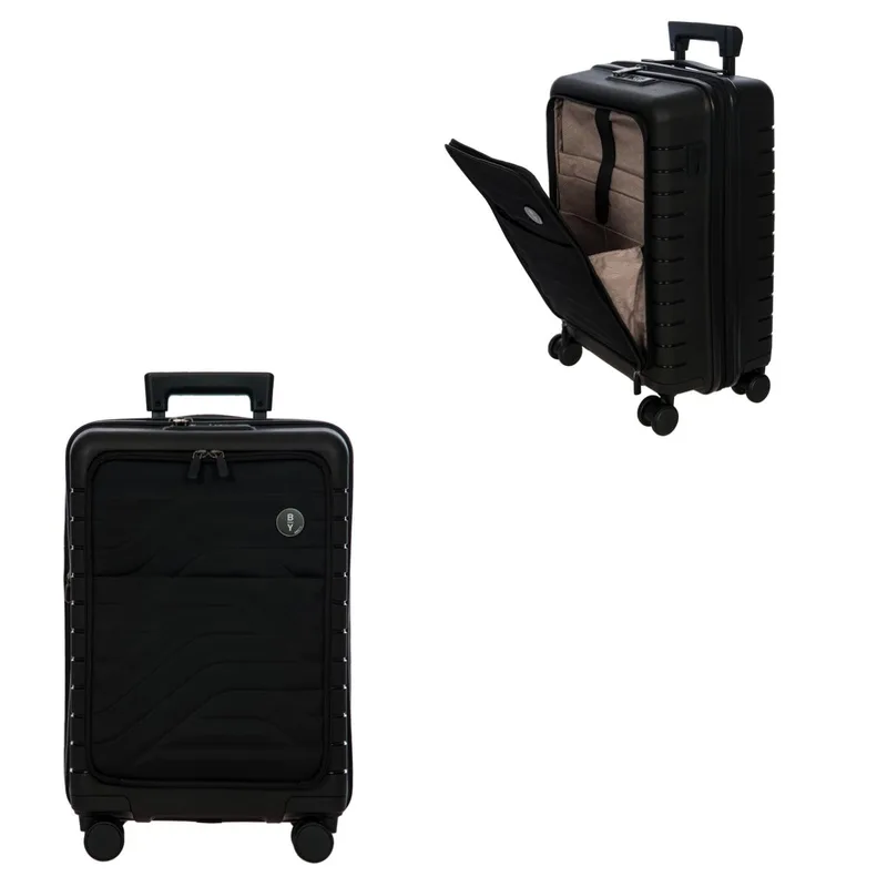 Bric's By Ulisse 21" Expandable Spinner w/Pocket Luggage - Black