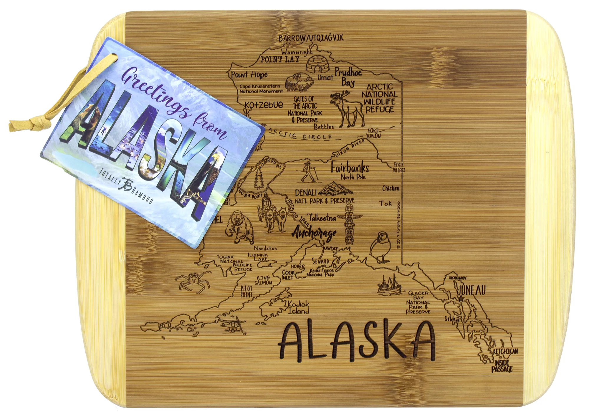 A Slice of Life Alaska Serving & Cutting Board view 2