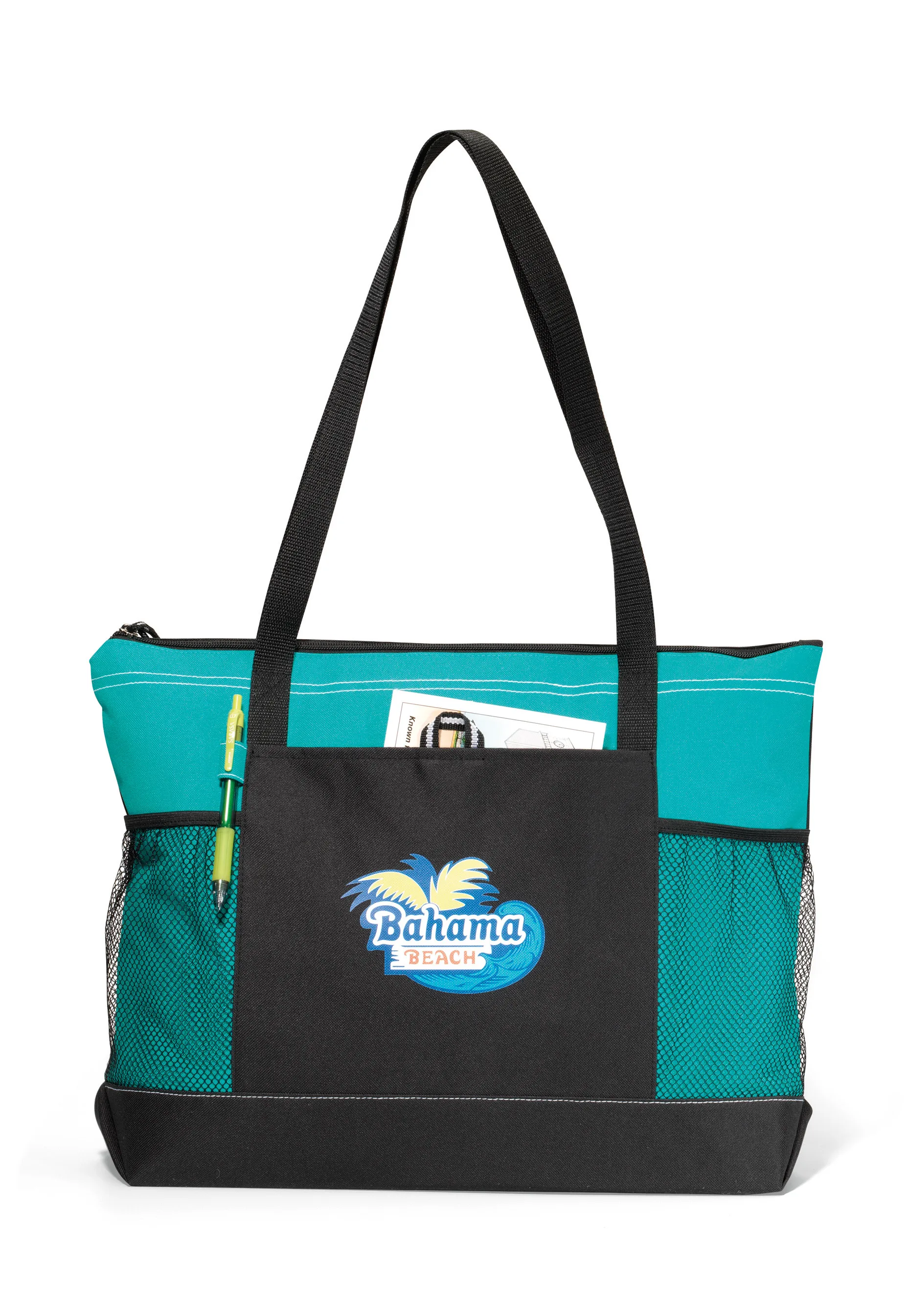 Select Zippered Tote - Turquoise