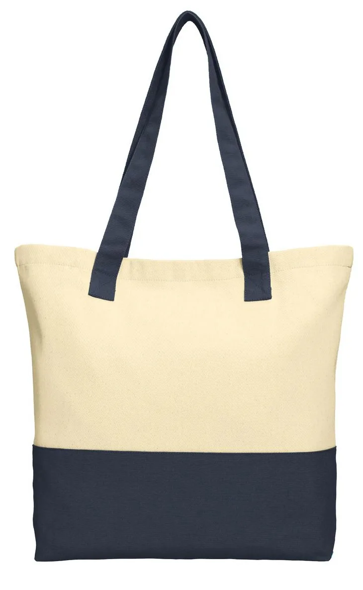 Port Authority® Colorblock Cotton Tote.