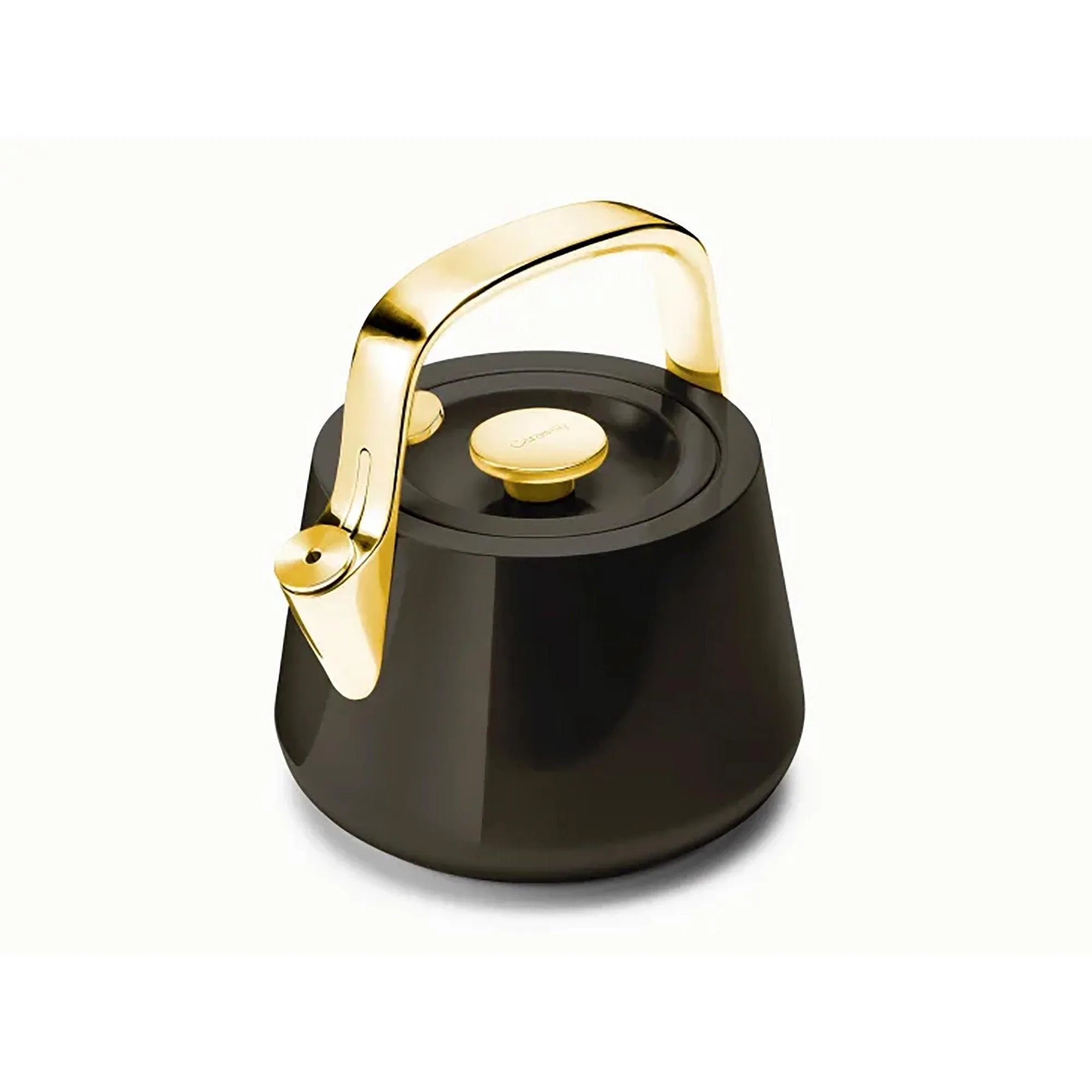 Caraway Stovetop Iconics Whistling Tea Kettle Black/Gold