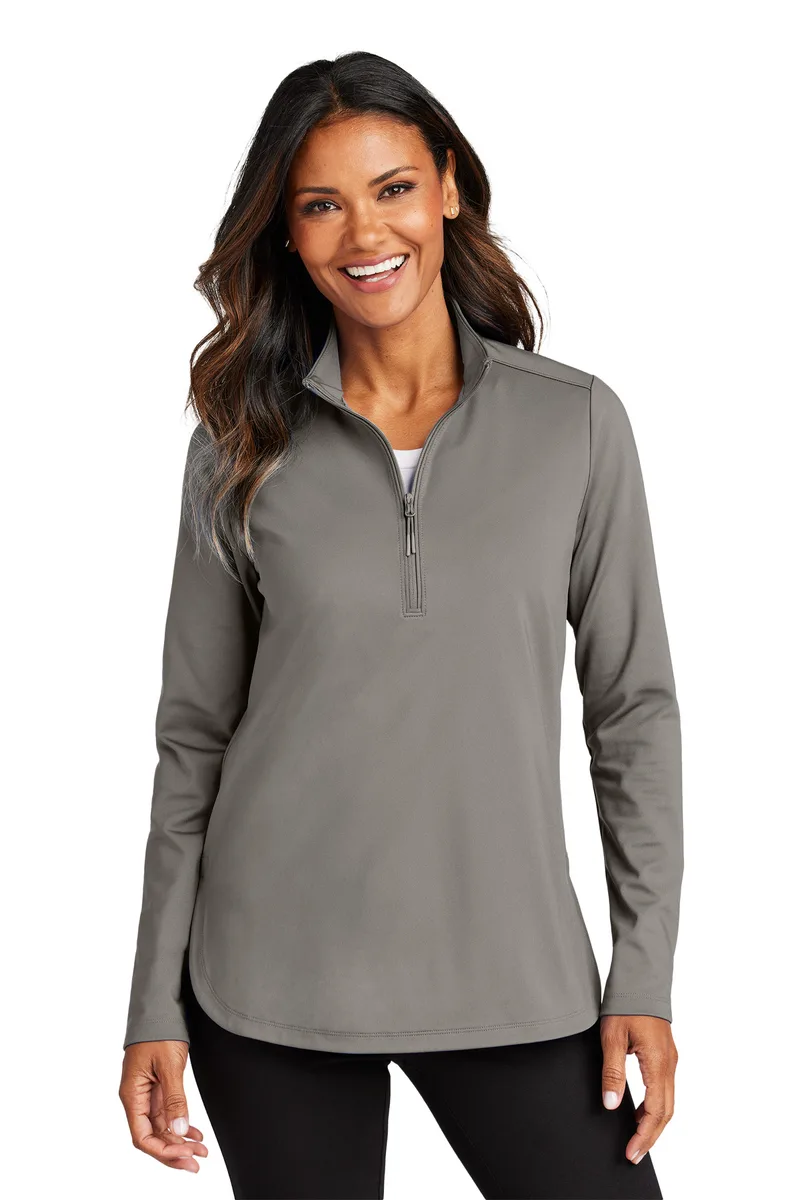 Port Authority® Women's C-FREE® Double Knit 1/4-Zip view 3