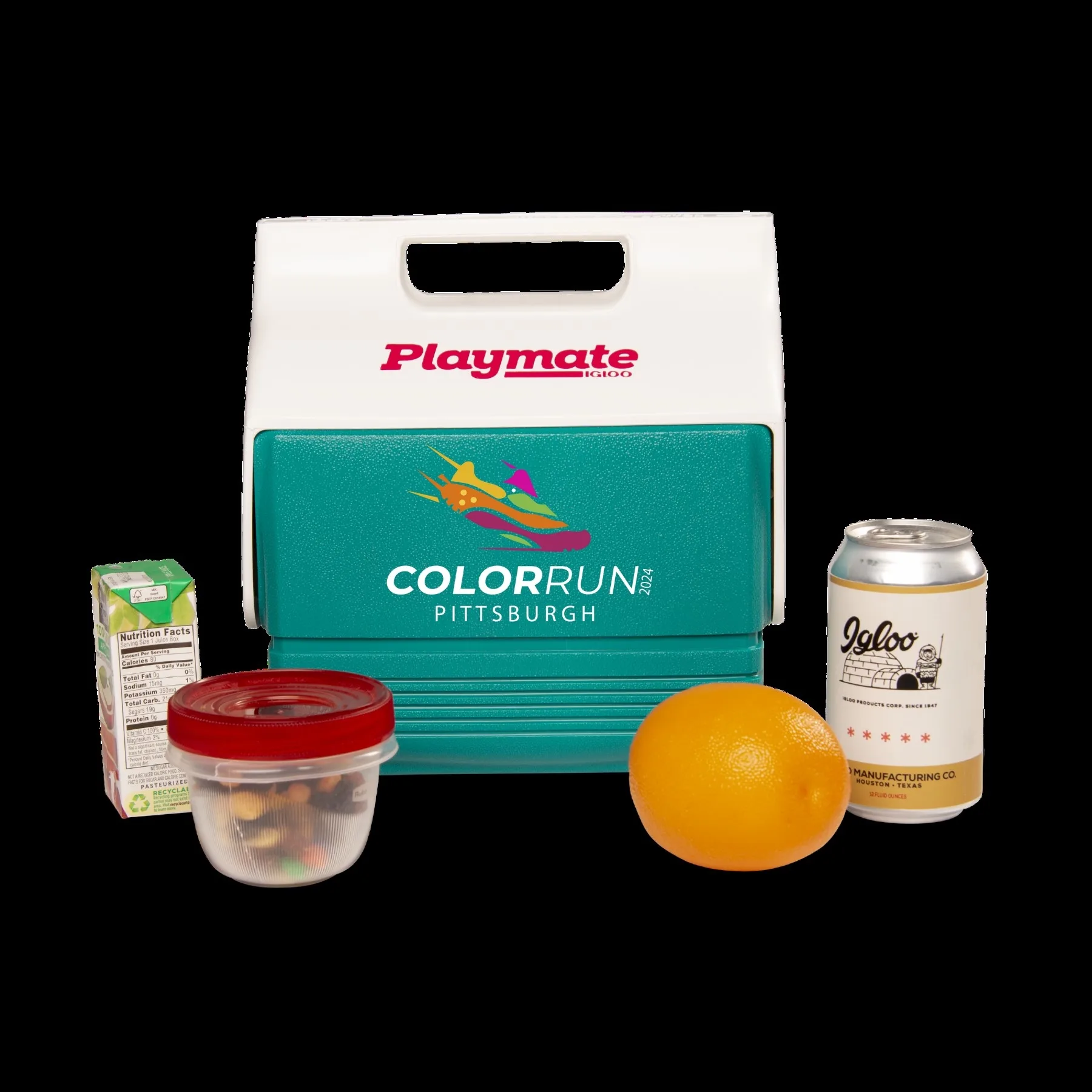4 Qt. Igloo® Retro Playmate Mini Cooler (Dark Jade)