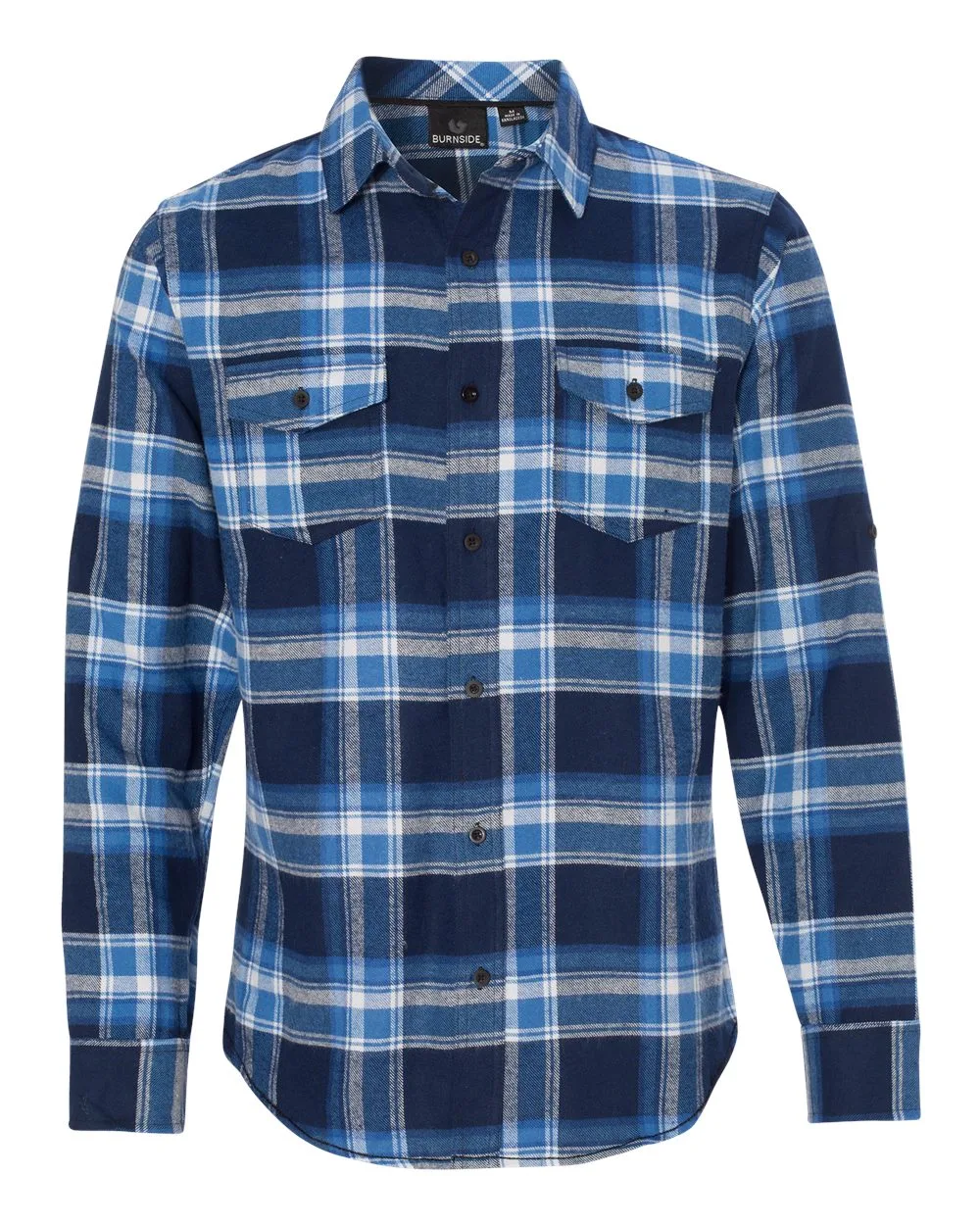 Burnside® Yarn Dyed Long Sleeve Flannel Shirt view 4