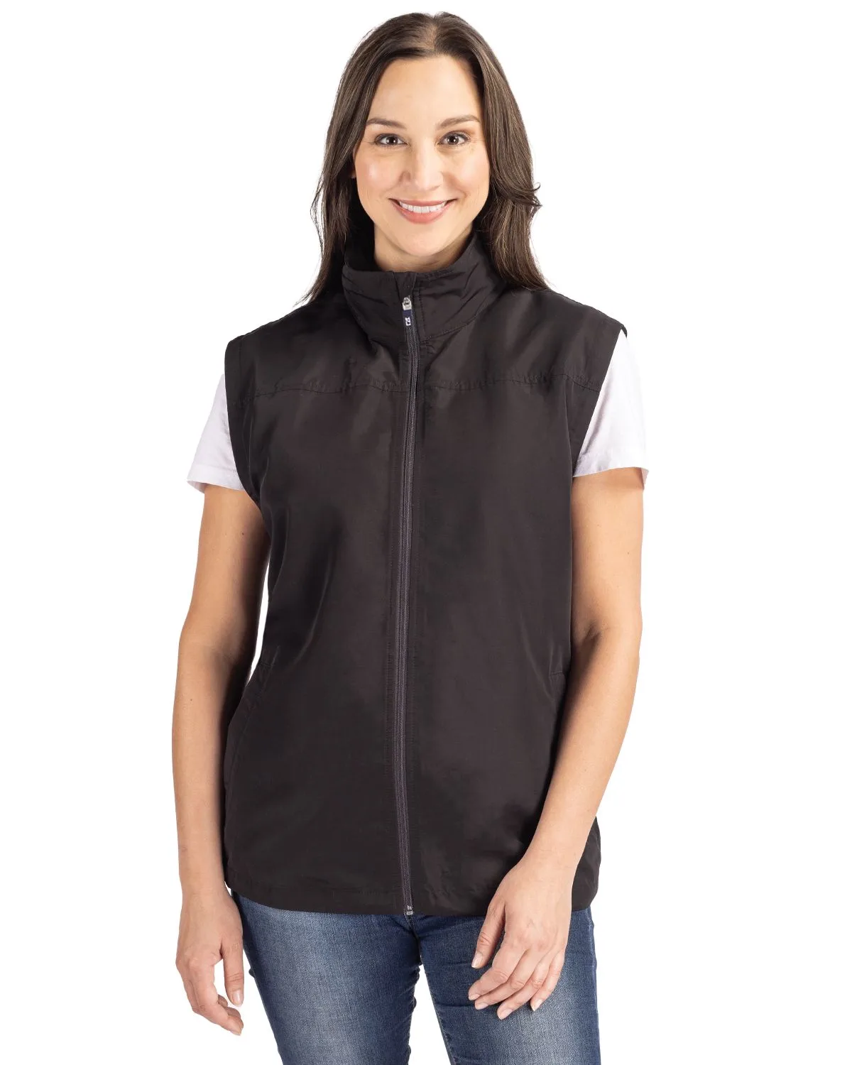 Cutter & Buck Charter Eco Recycled Full-Zip Womens Vest