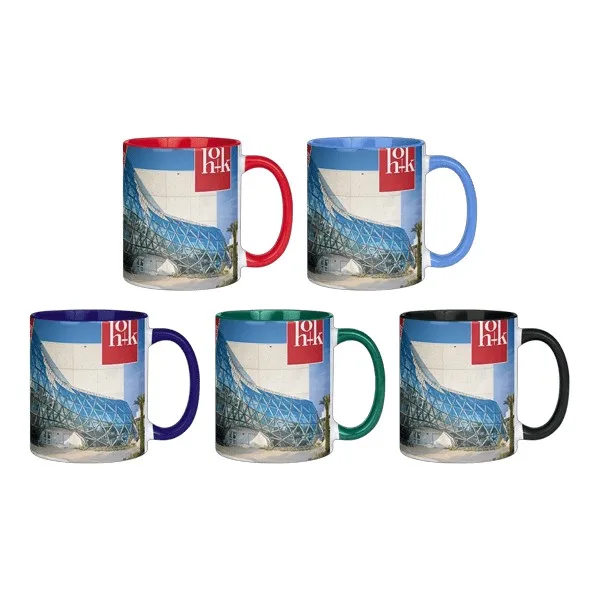 Barcelona 11oz Two Tone Mugs-Inner Handle color