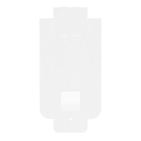 10" x 10" x 4" Flat Custom White Corrugate Gift Box view 3