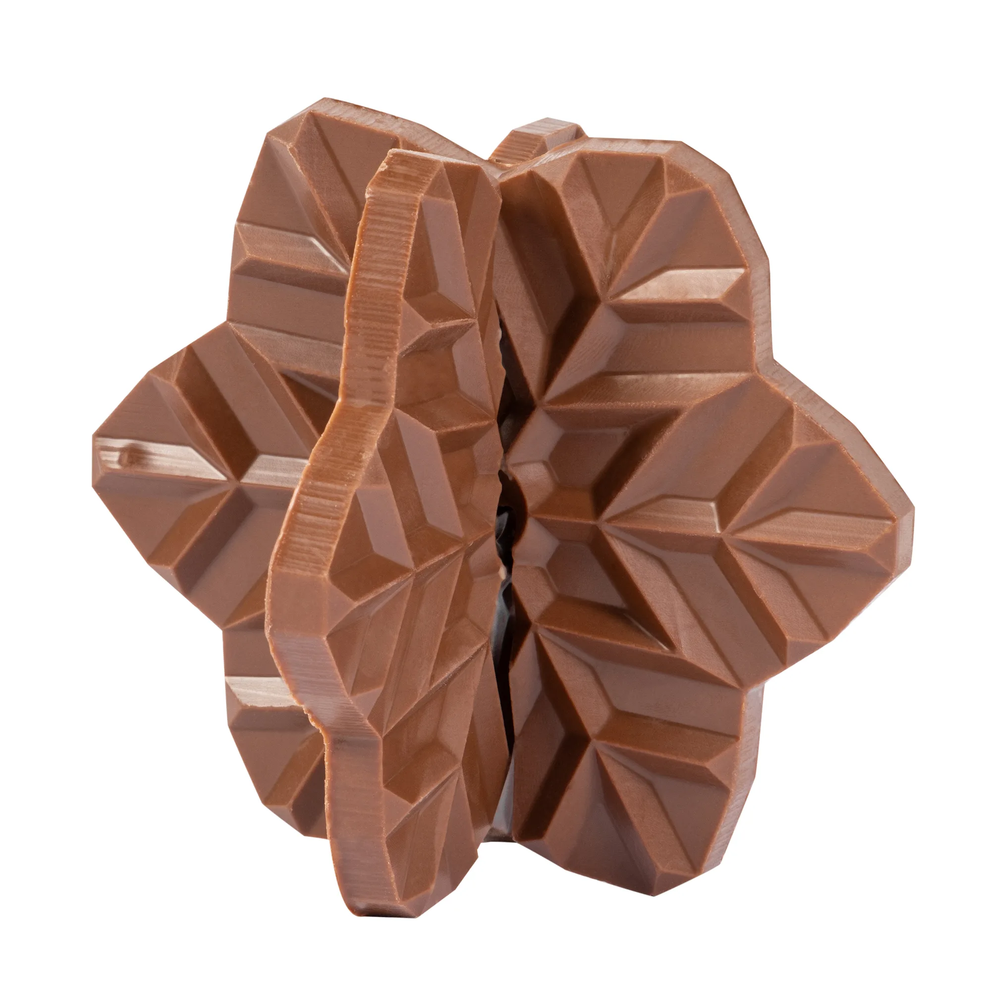 3D Puzzle Milk Chocolate Snowflake view 4