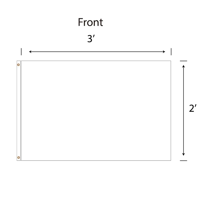 DisplaySplash 2'x3' Flag - Double Sided view 2