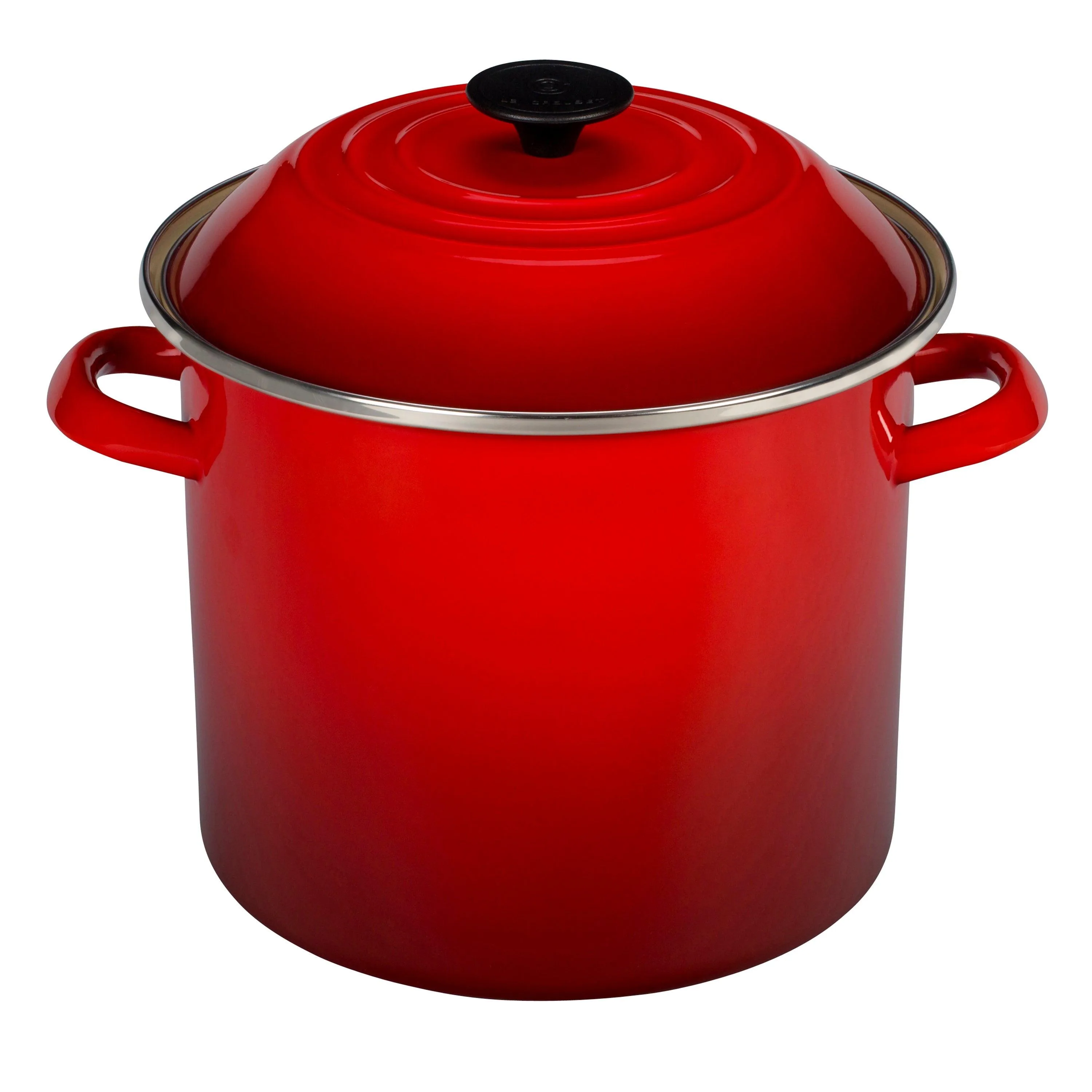 Le Creuset 10Qt Enamel On Steel Covered Stockpot Cerise