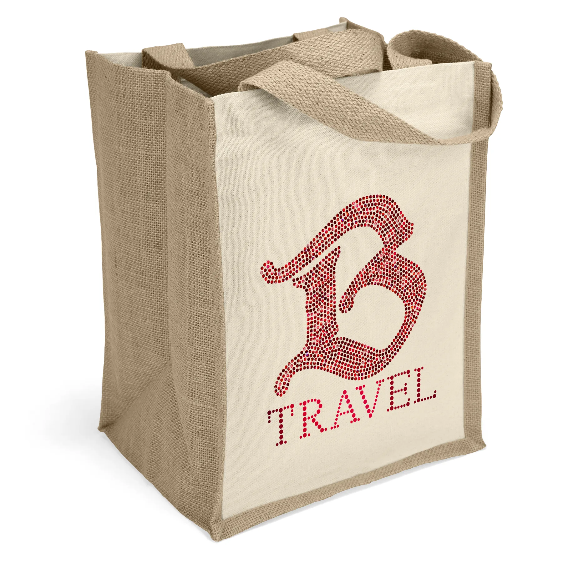 Mimi™ - Natural Tote - Sparkle (10" x 8" x 13")