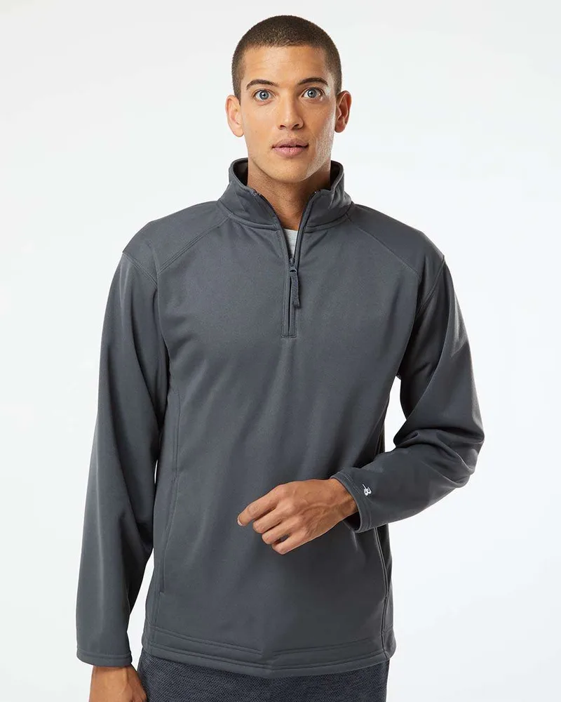Badger Performance Fleece Quarter-Zip Pullover