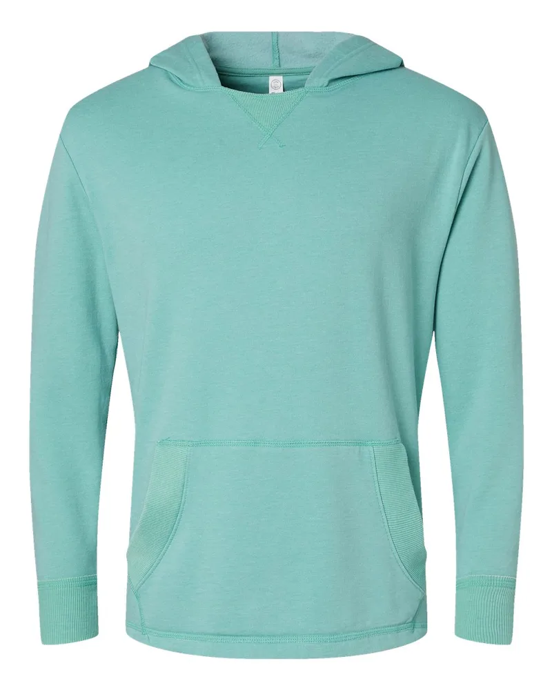 LAT® Unisex Vintage Wash Fleece Hoodie Sweatshirt view 3