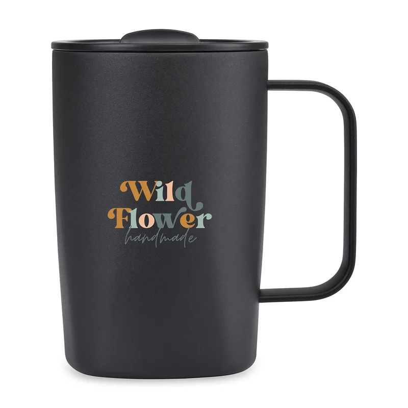 Aviana™ Rowan Recycled Mug - 15 Oz. - Black