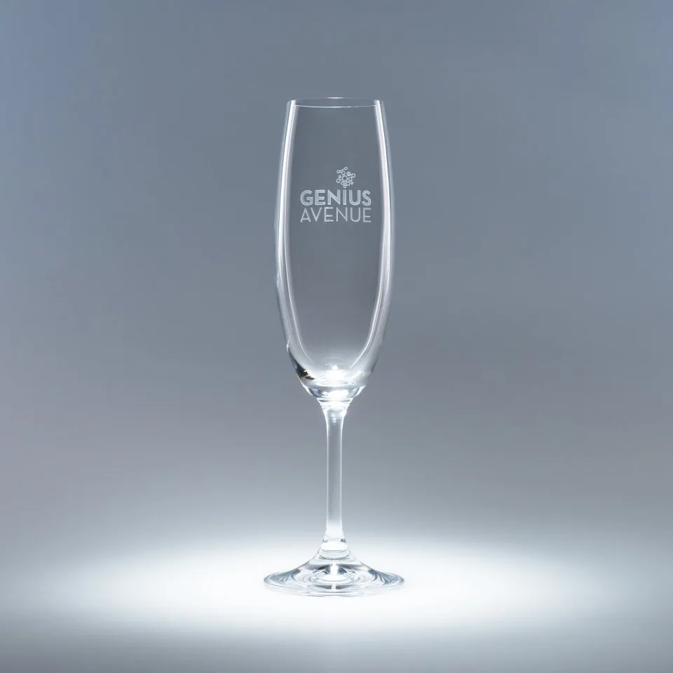 7.5 Oz. Rosetta Flute Glass