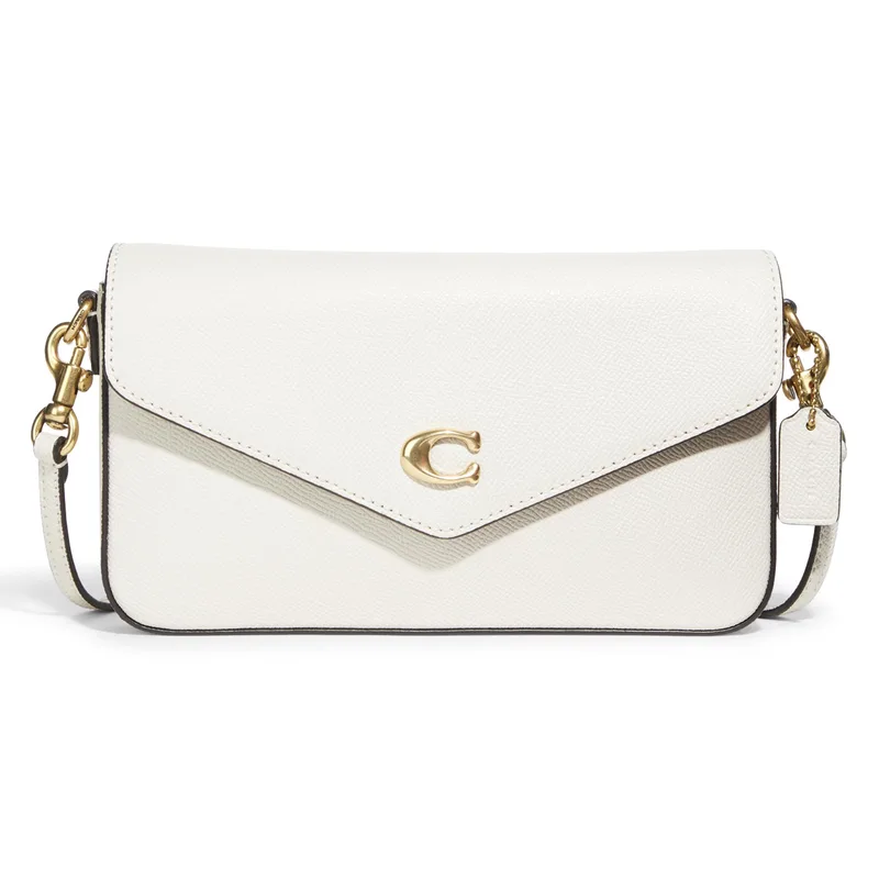 COACH Crossgrain Leather Wyn Crossbody - Chalk/Brass