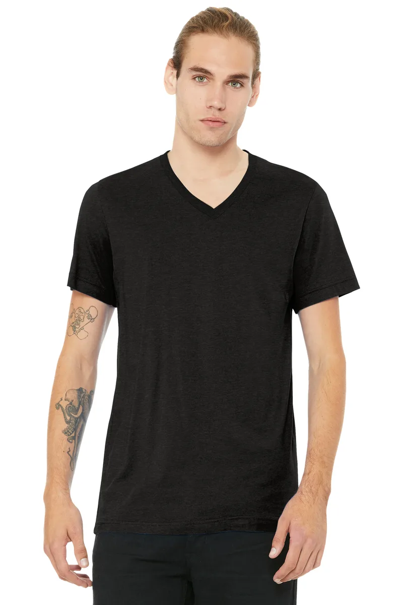 BELLA+CANVAS® Unisex Heather CVC V-Neck Tee view 2