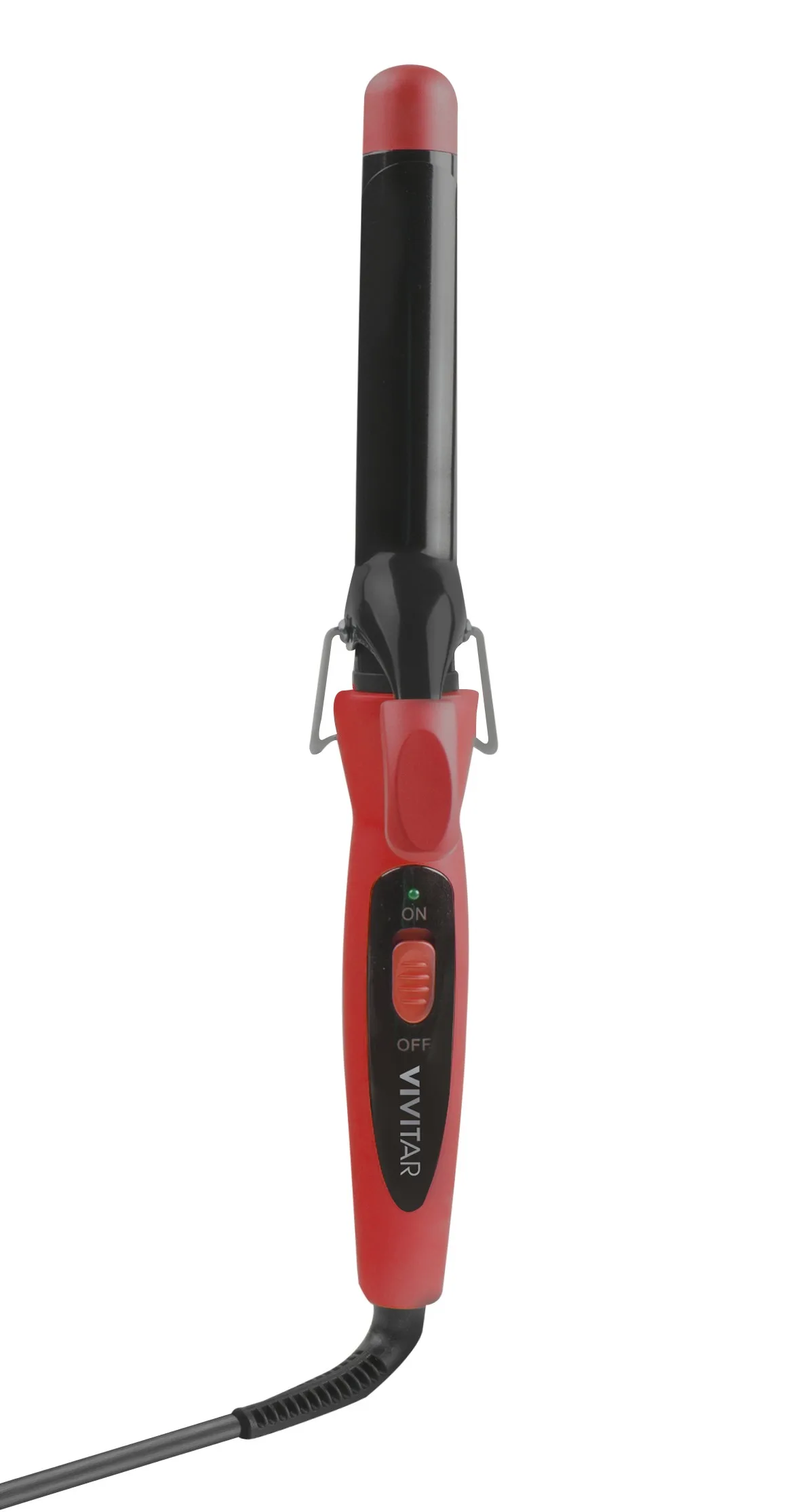 Health, Beauty & Fitness Vivitar 1" Ceramic Curling Iron- 400º Temperature Capacity - Red