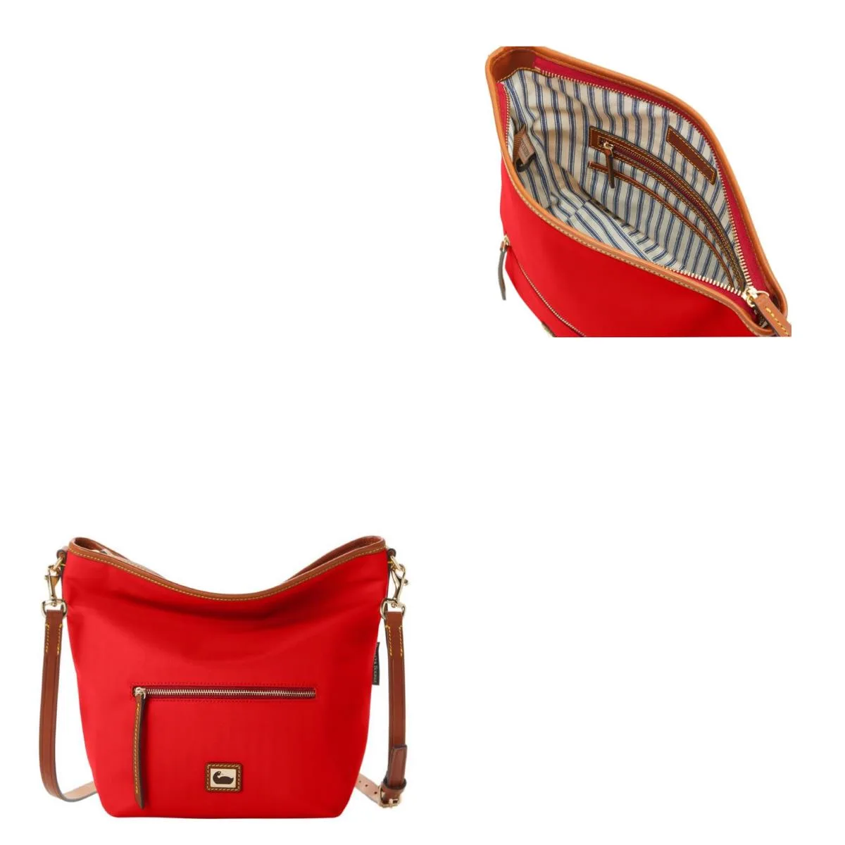 Dooney & Bourke Red Wayfarer Small Hobo Crossbody