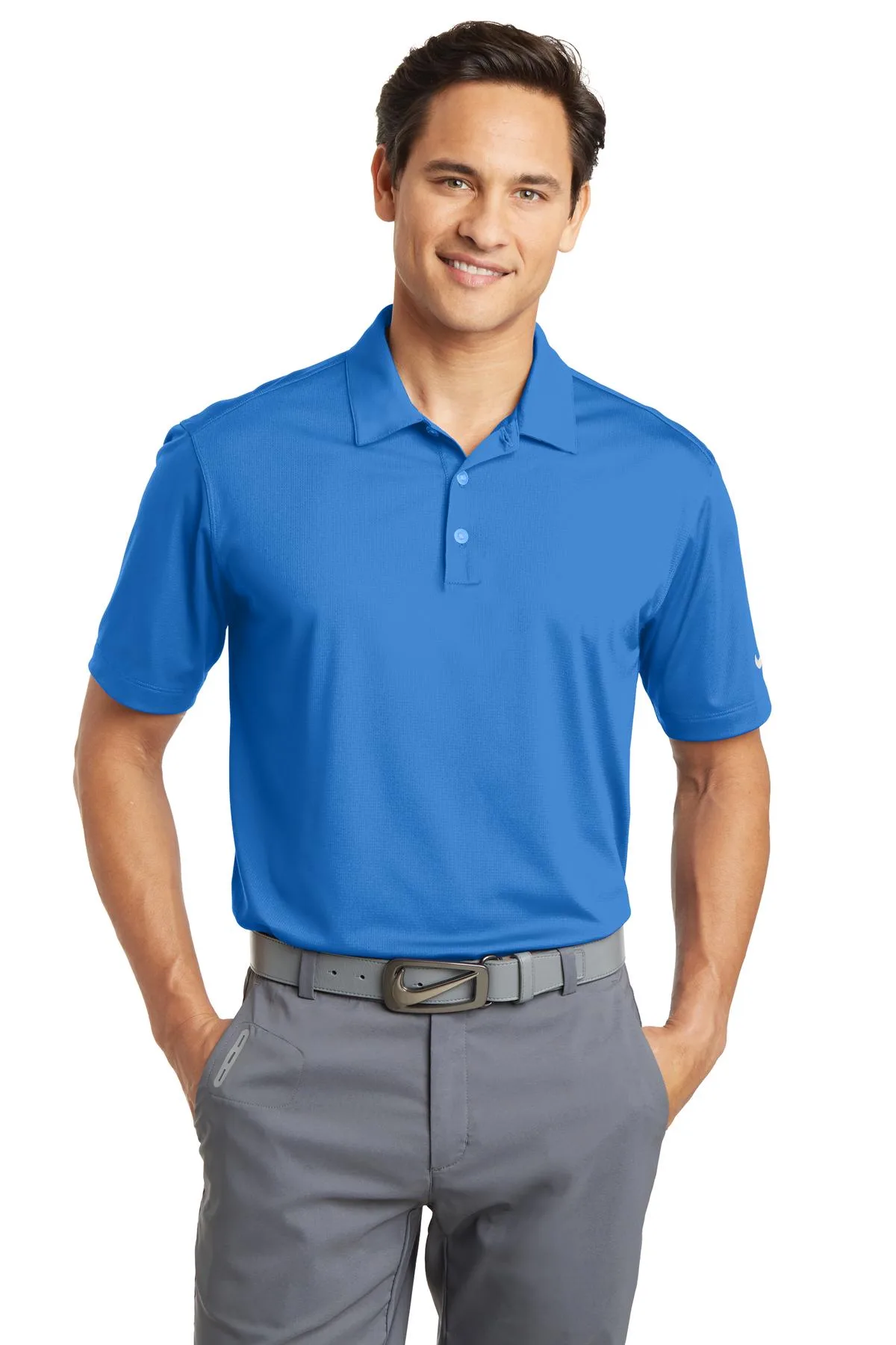 Nike Dri-FIT Vertical Mesh Polo. view 4