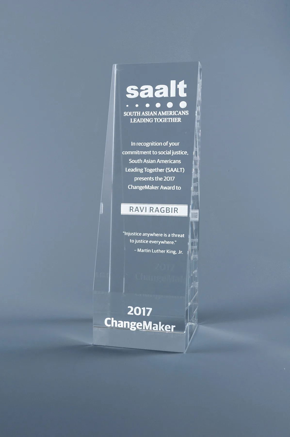 6" Echelon Crystal Award view 2