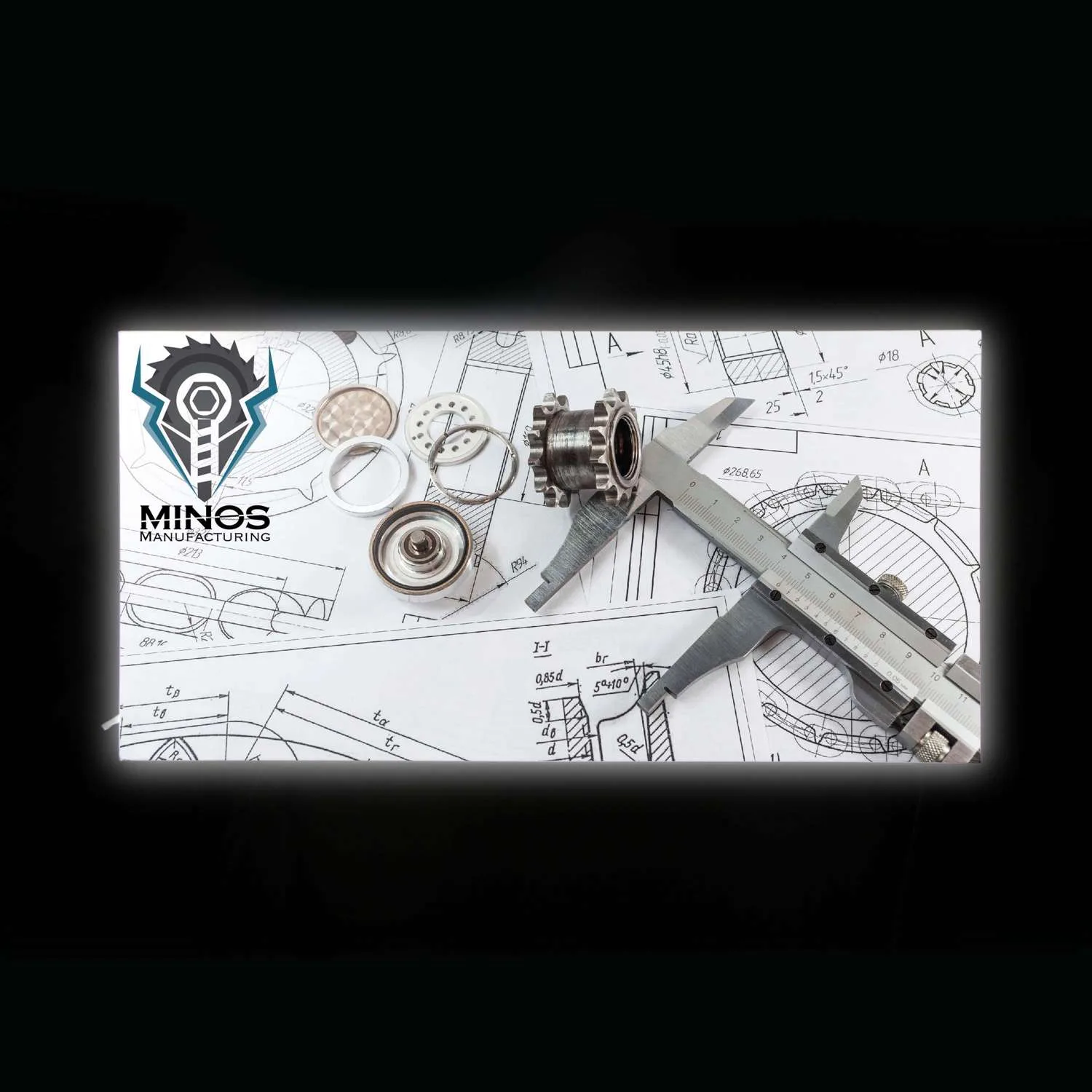 30" x 60" Standard SEG Glo Wall Mount Kit view 3