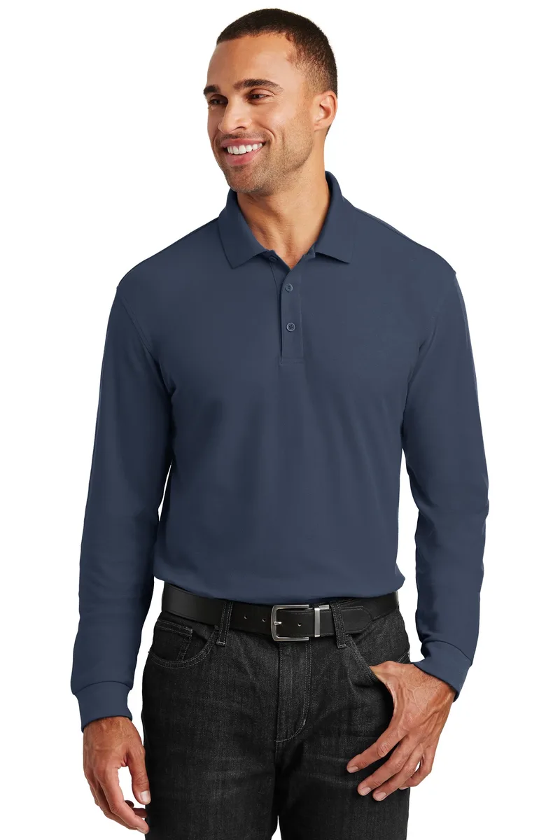Port Authority® Long Sleeve Core Classic Pique Polo. view 5