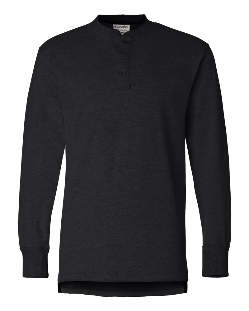 J. America Vintage Brushed Jersey Henley Shirt