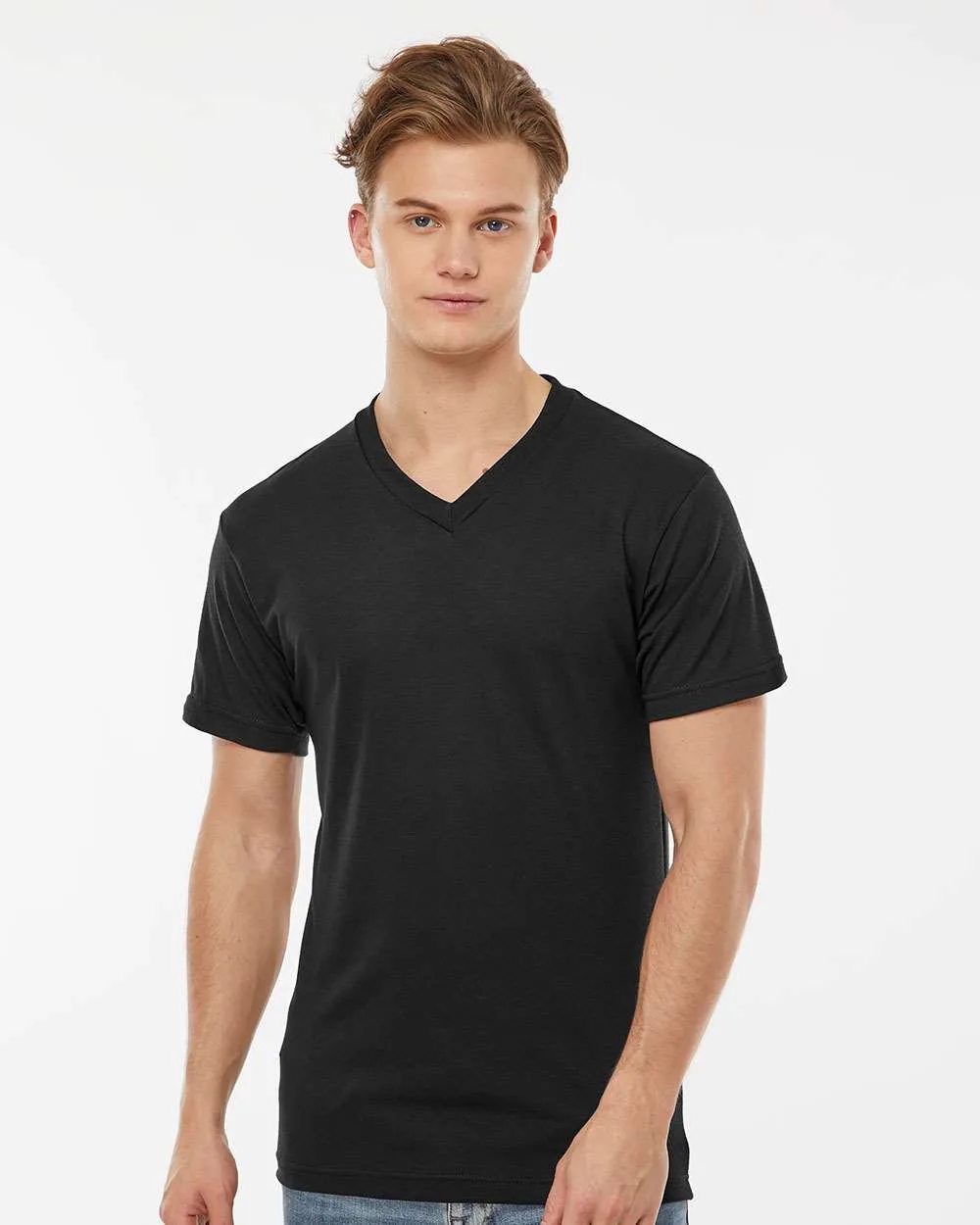 Tultex® Men's Poly-Rich V-Neck Short Sleeve T-Shirt
